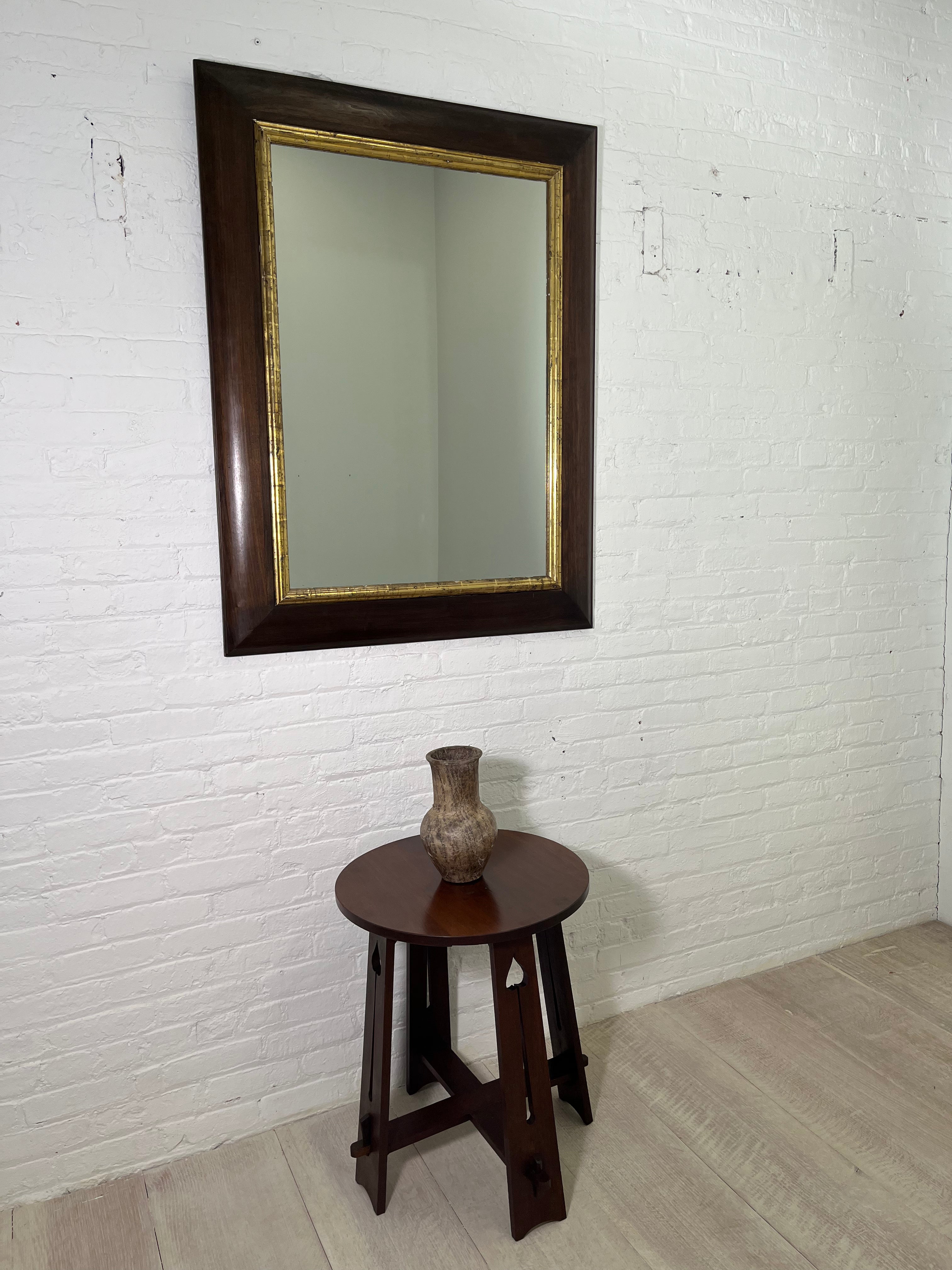 Limited Edition 18th Century Walnut and Gilt Element Mirror