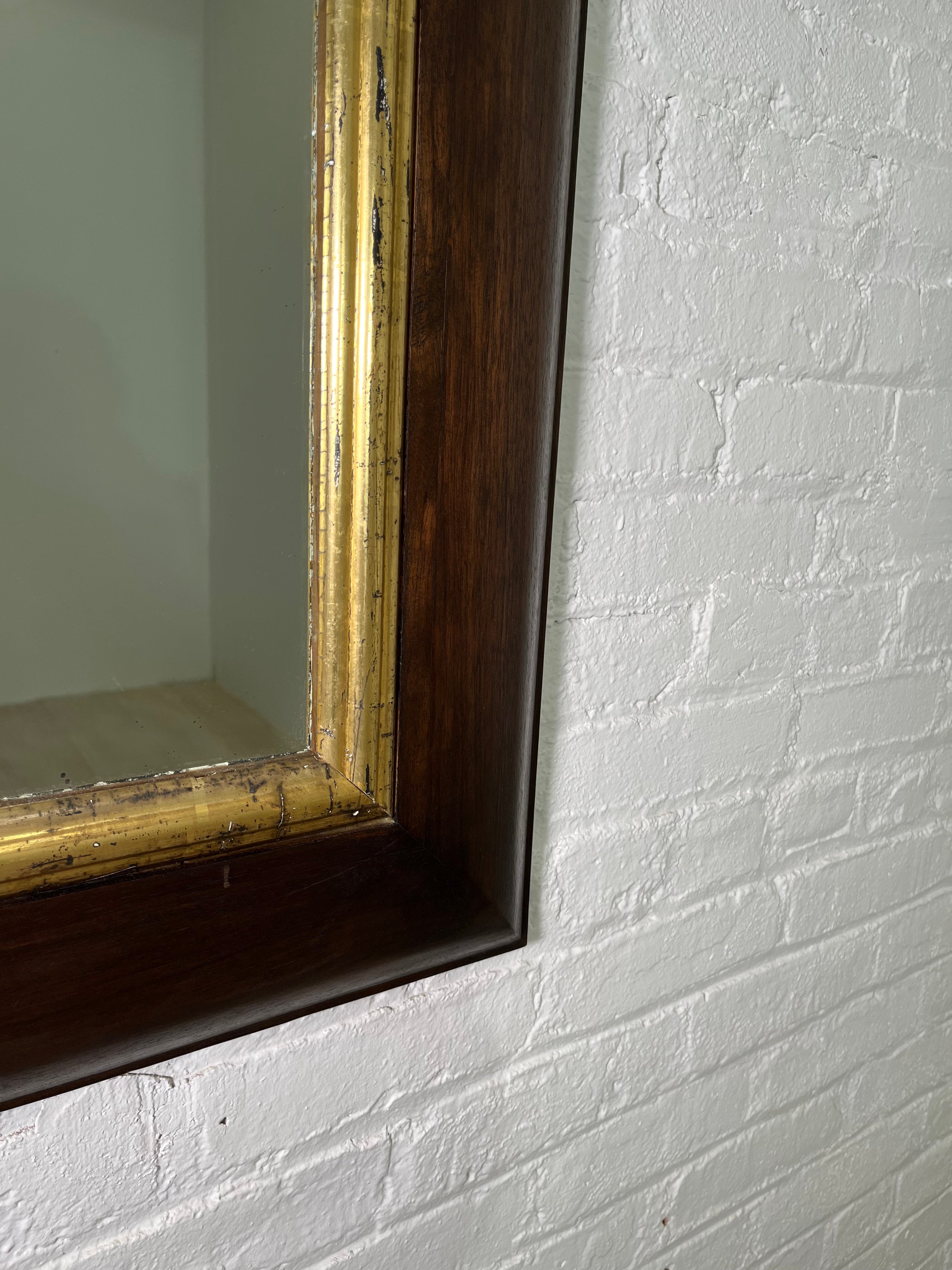 Limited Edition 18th Century Walnut and Gilt Element Mirror
