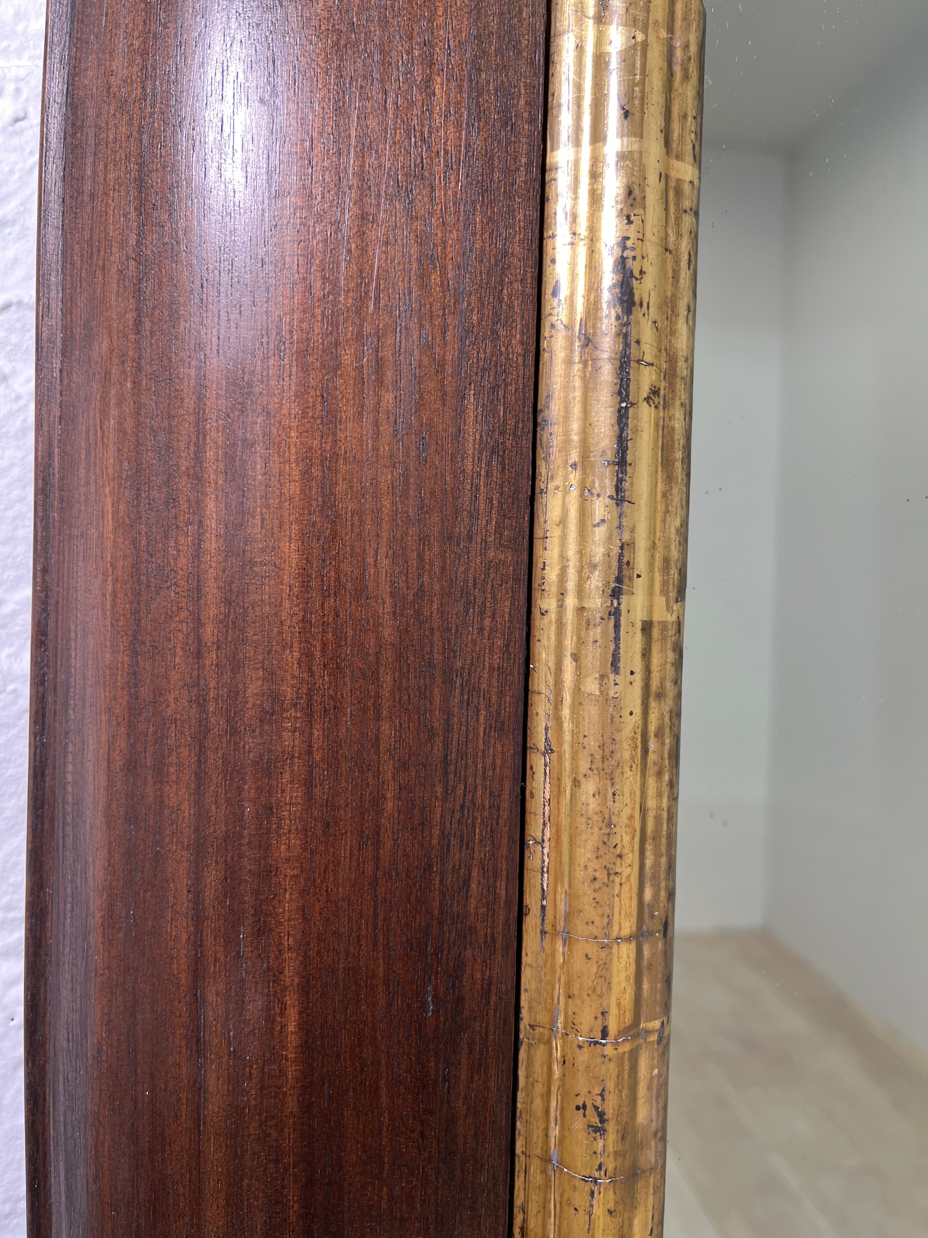 Limited Edition 18th Century Walnut and Gilt Element Mirror