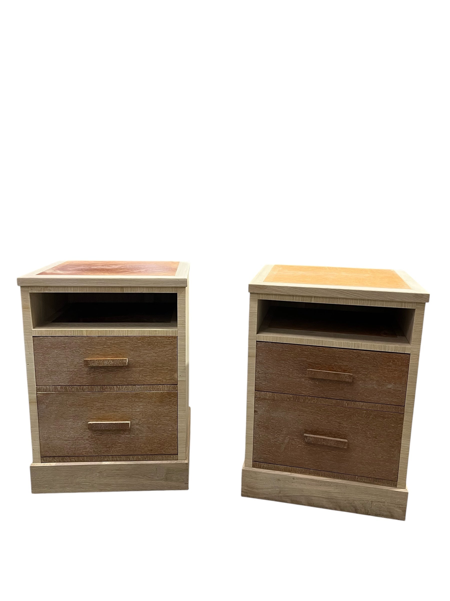 Limited Edition, pair oak commodes