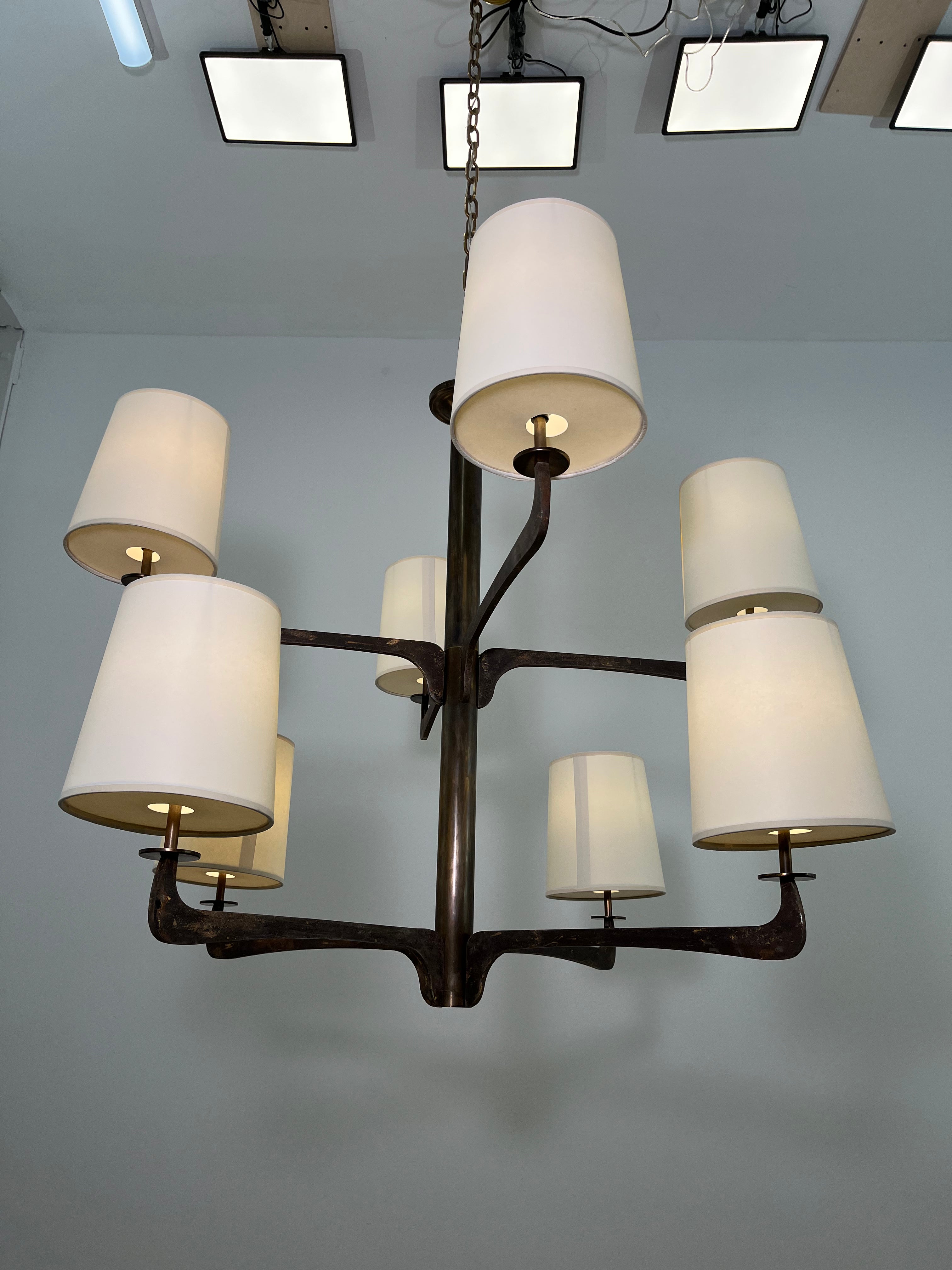 Lucca Studio Hardin Bronze Chandelier (Two Tier)