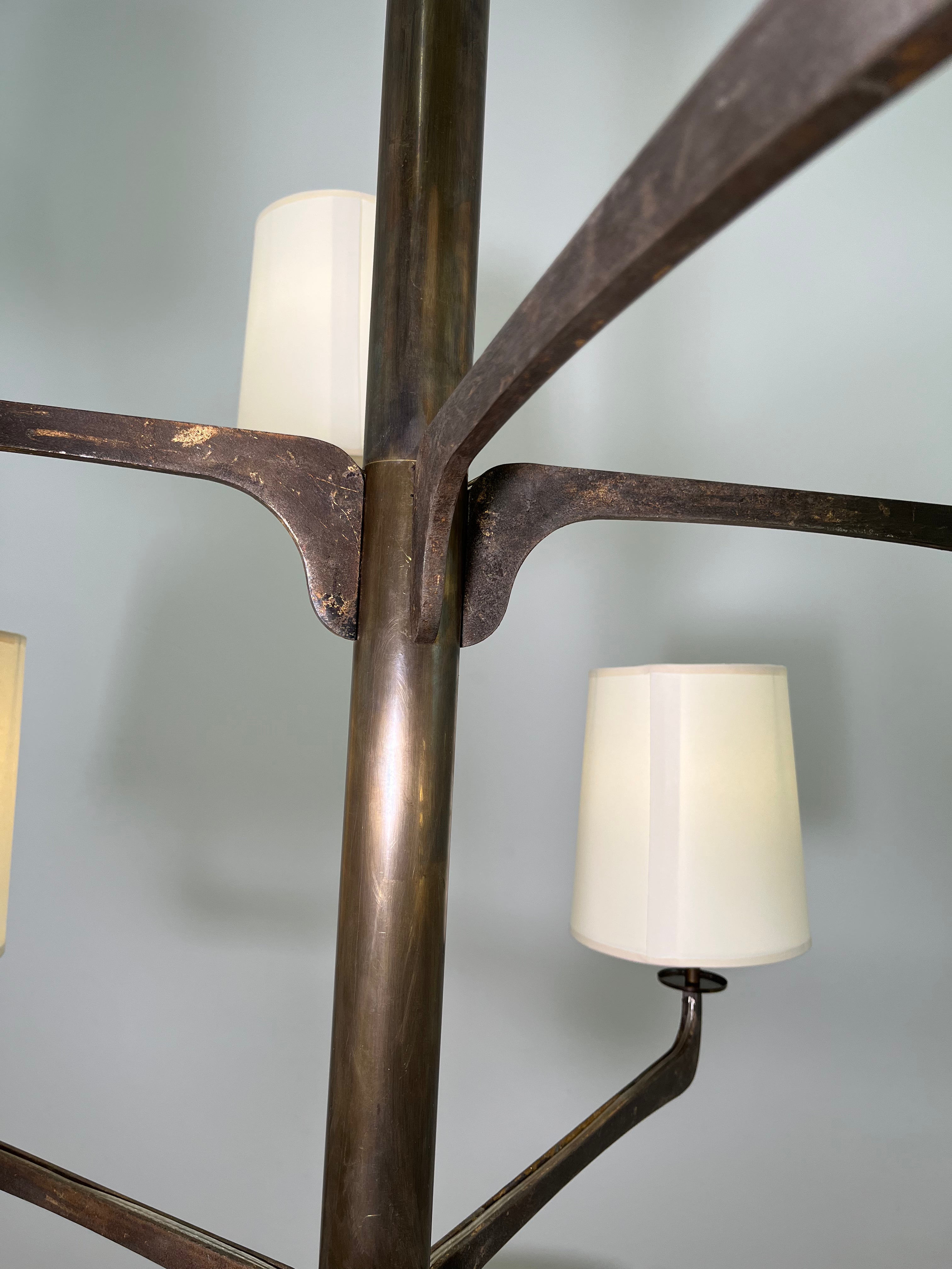 Lucca Studio Hardin Bronze Chandelier (Two Tier)