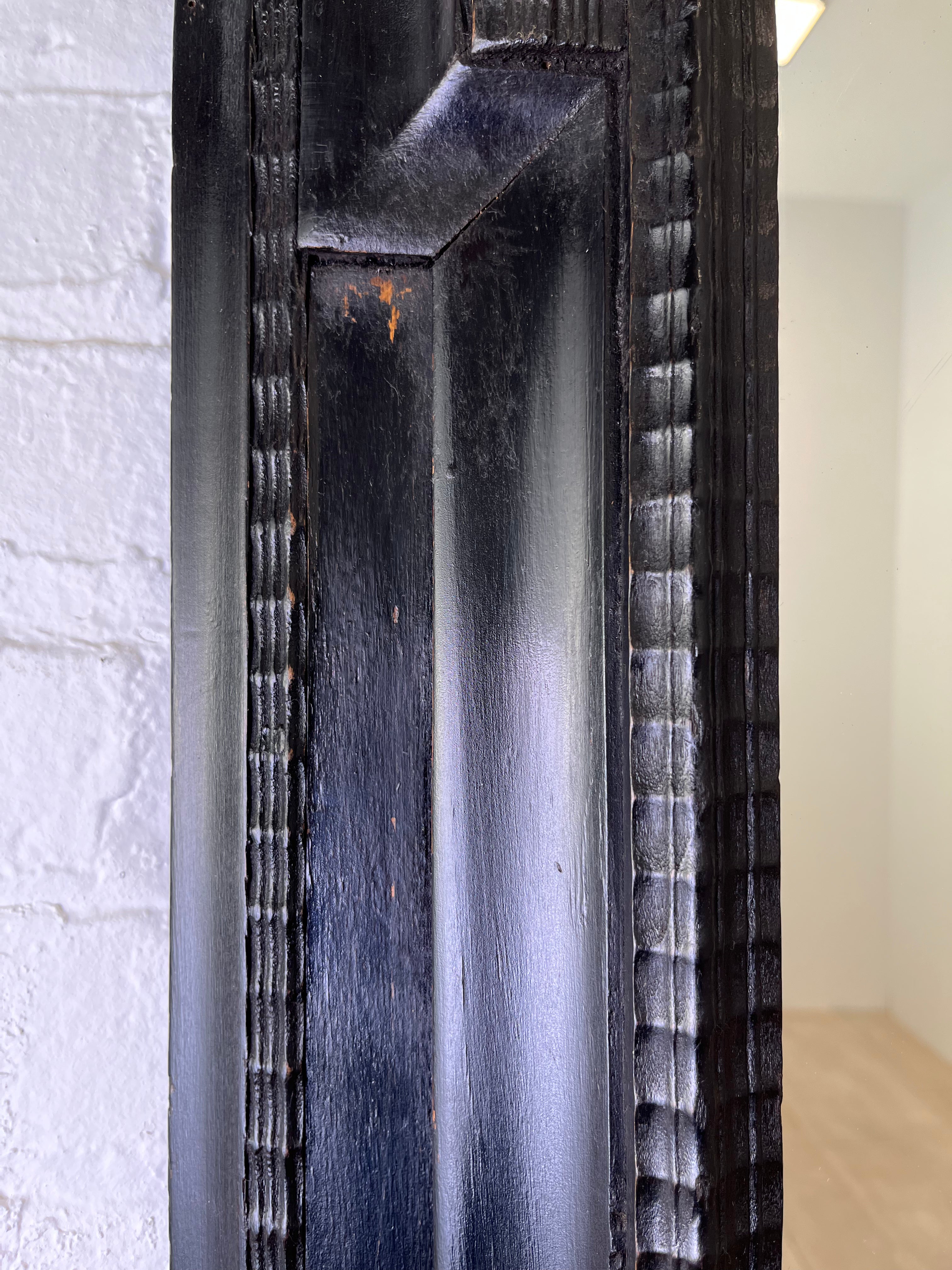 Large 19th Century Ebonized Mirror