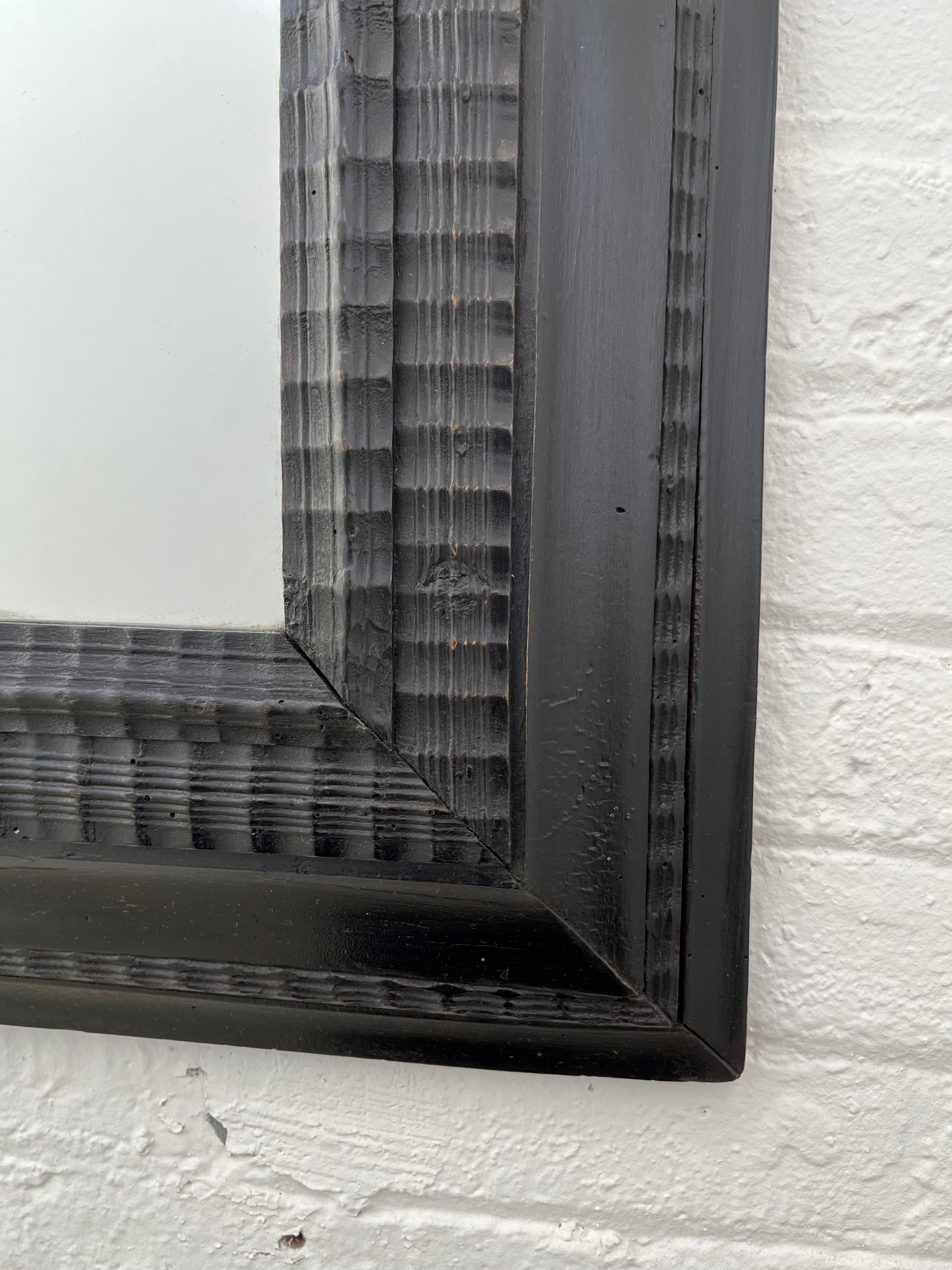 Large 19th Century Ebonized Mirror