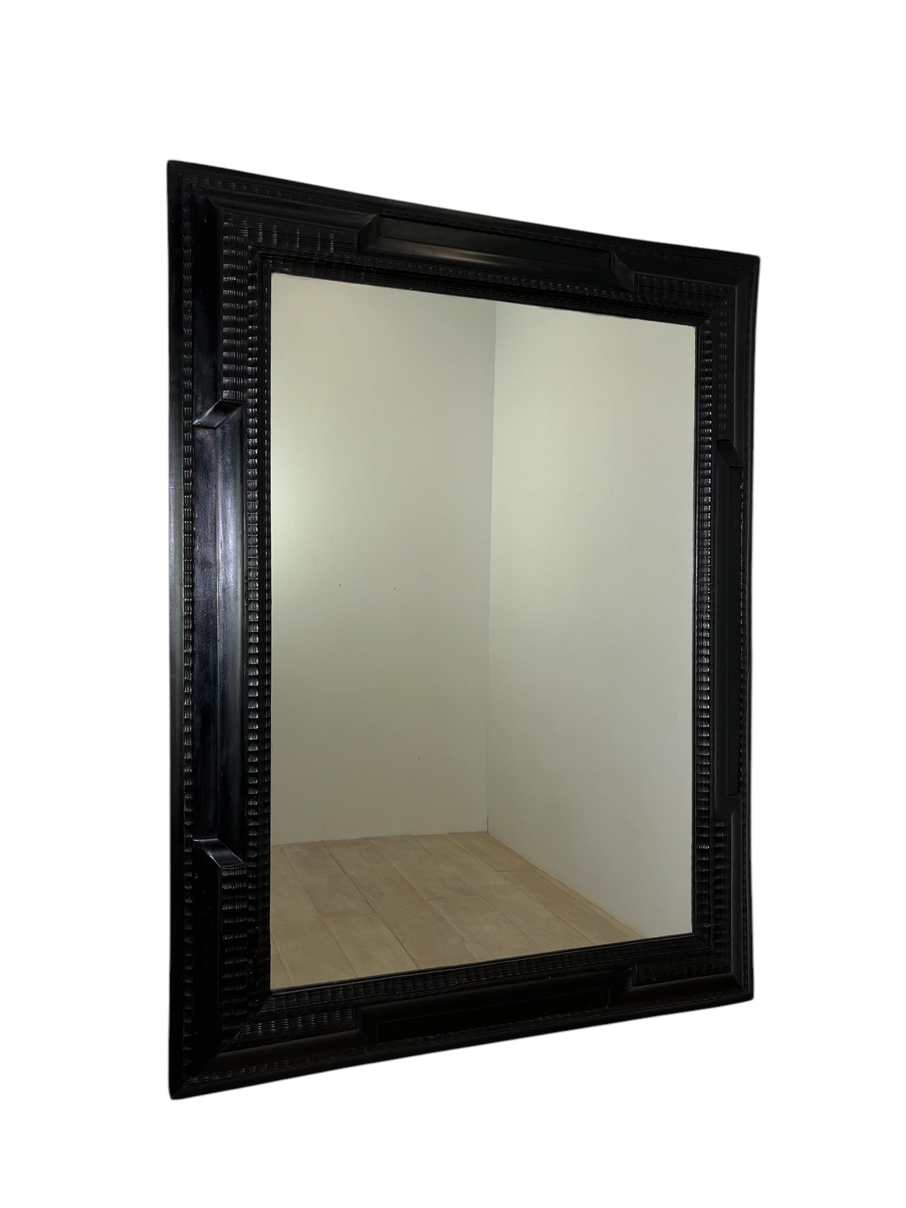 Large 19th Century Ebonized Mirror
