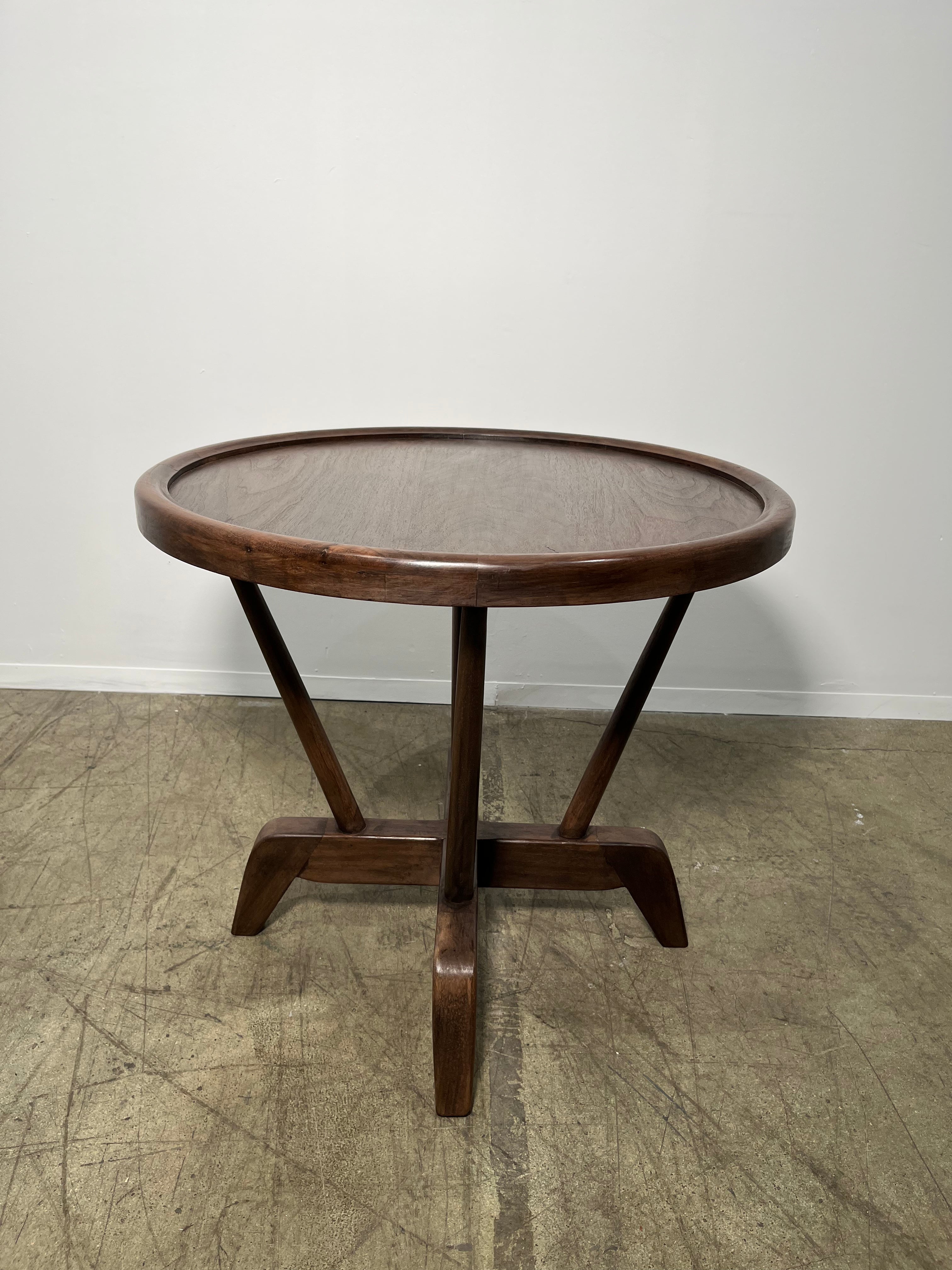 Lucca Studio Walnut Hyatt Side Table