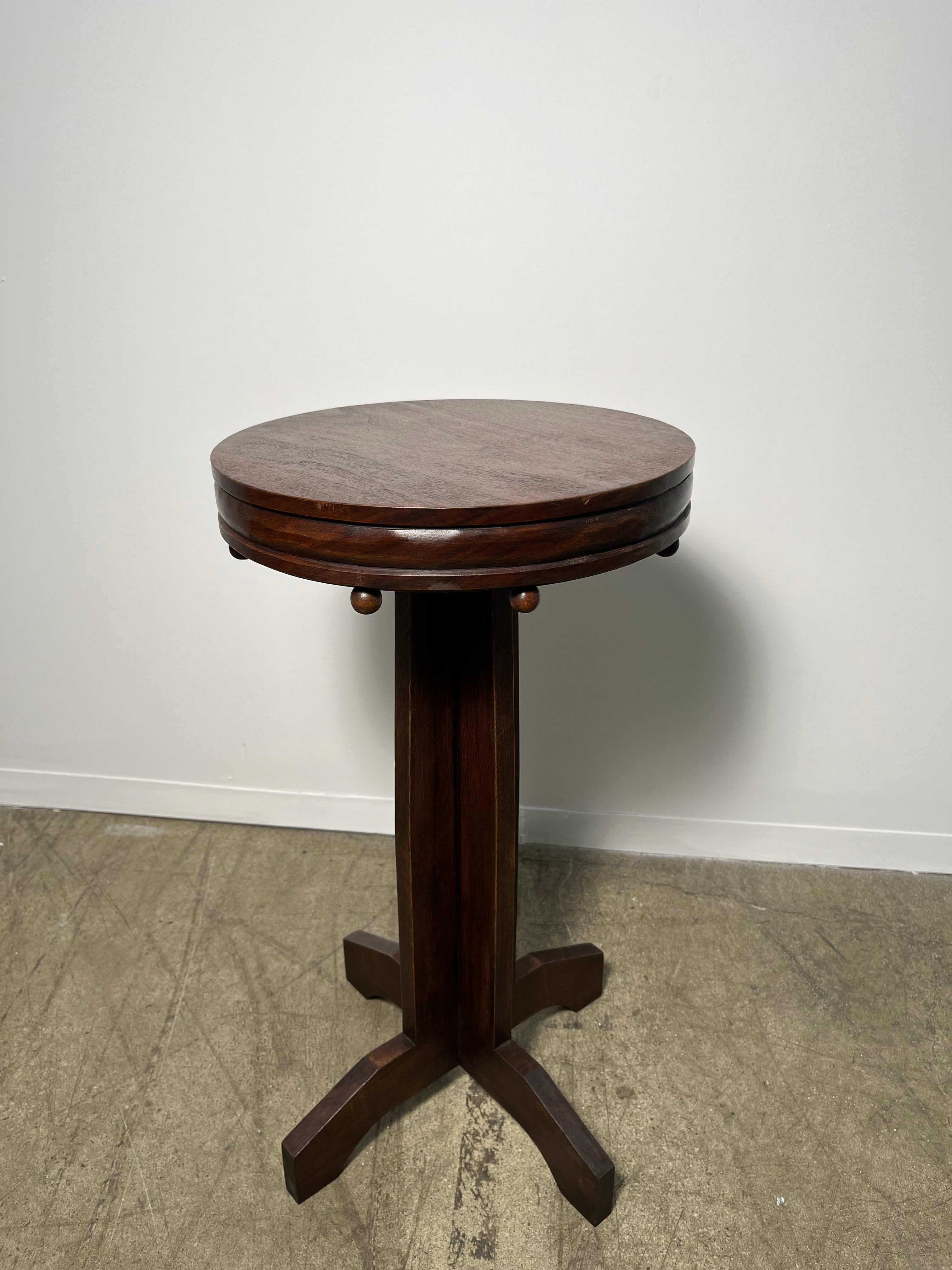 Limited Edition Walnut Deco Side Table