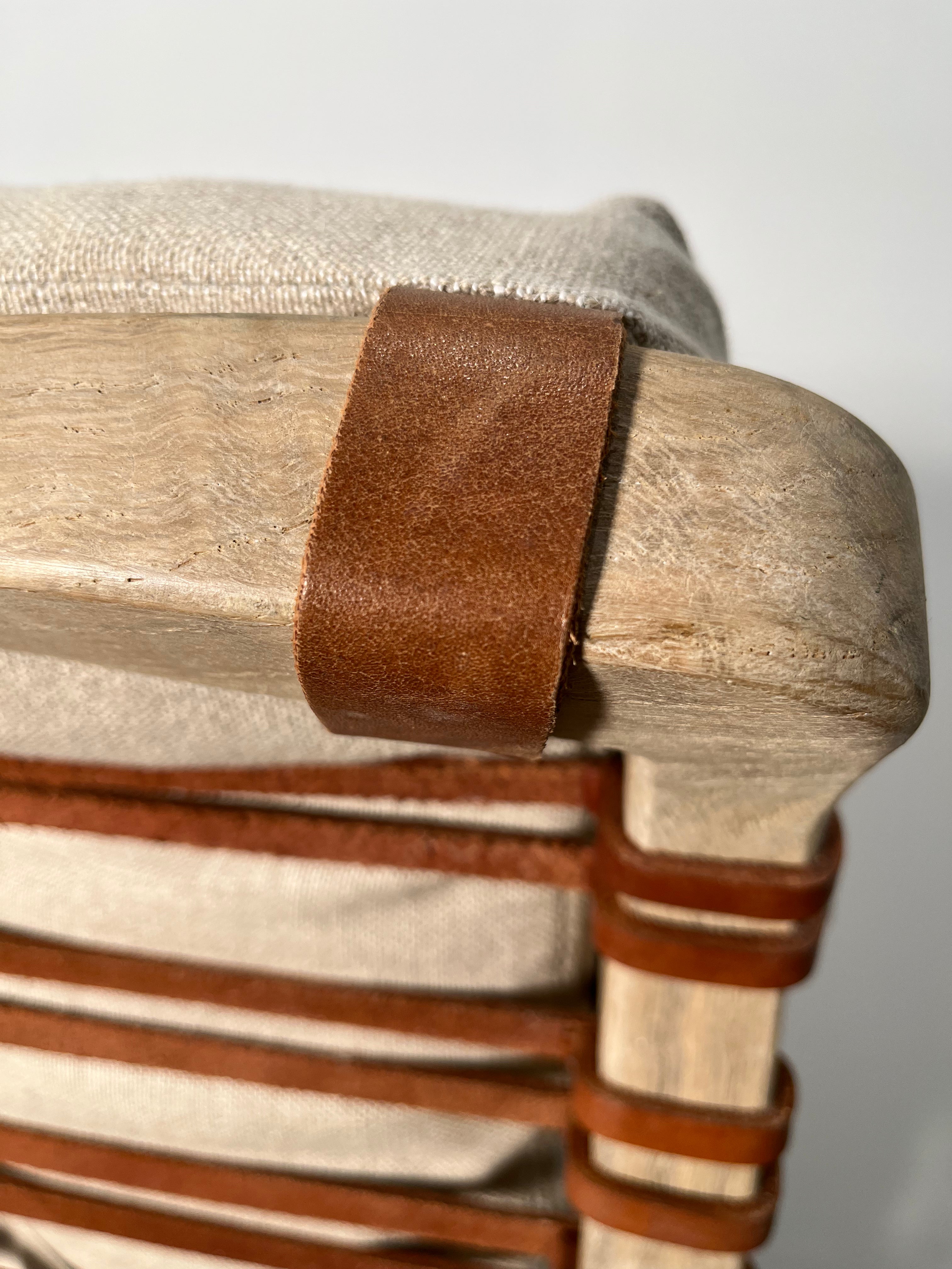 Limited Edition Langdon Arm Chairs with Leather Backs