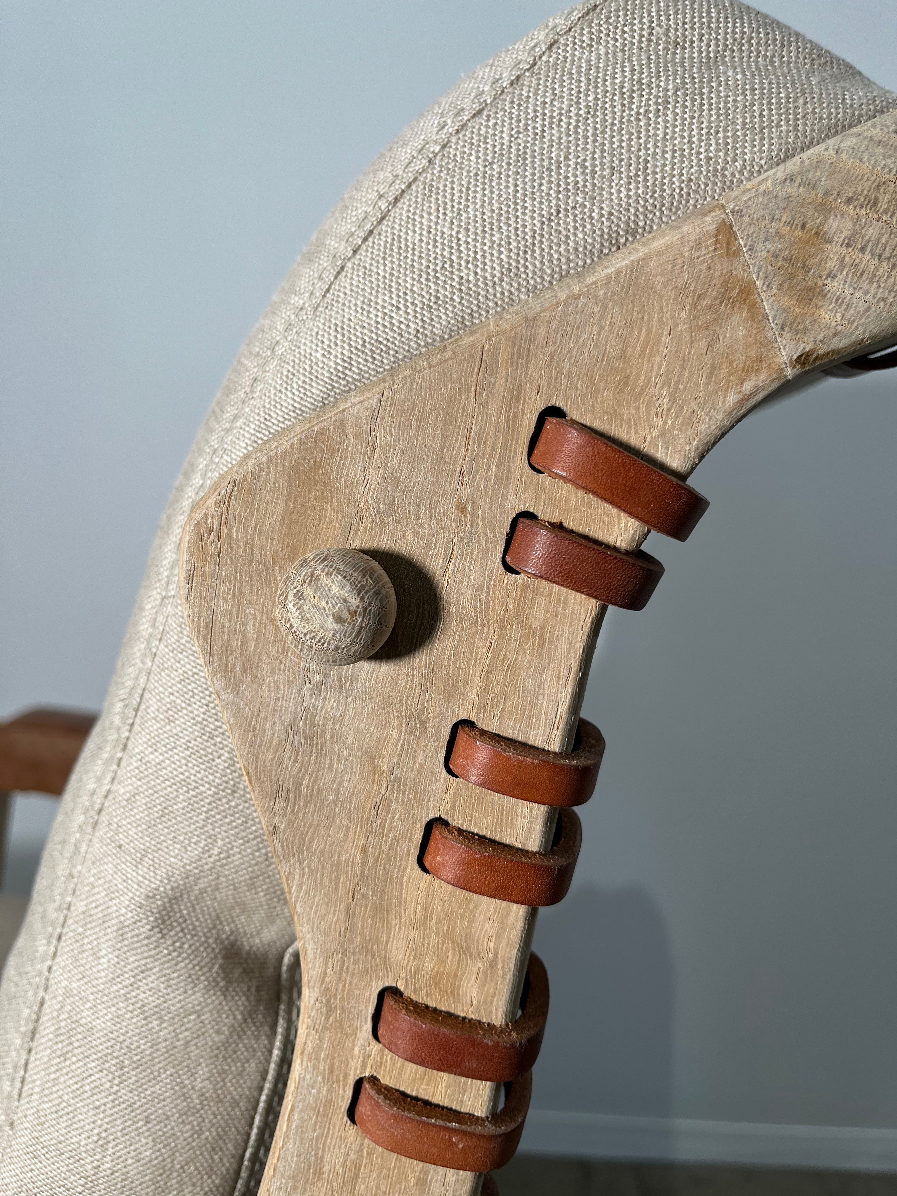 Limited Edition Langdon Arm Chairs with Leather Backs