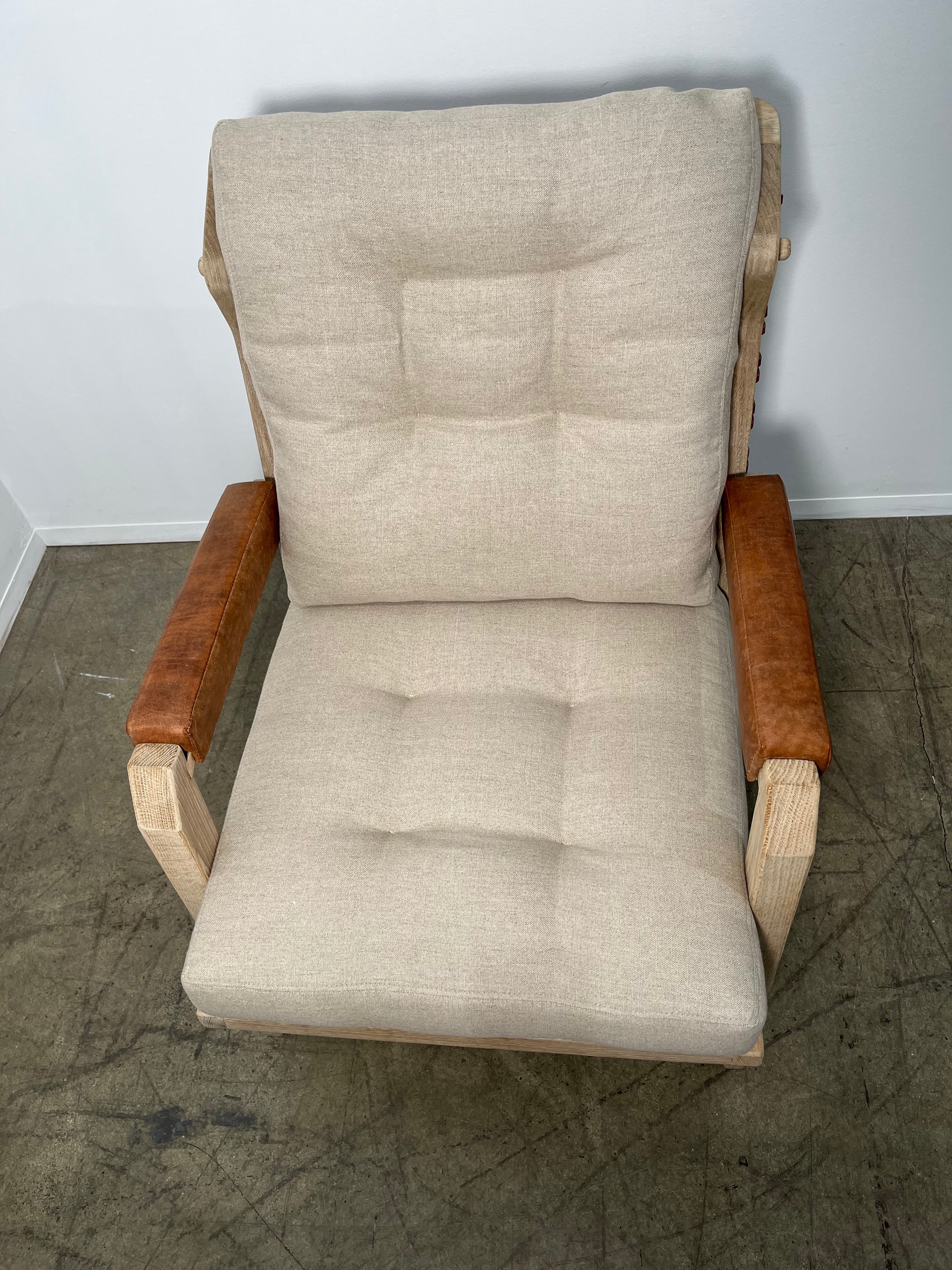 Limited Edition Langdon Arm Chairs with Leather Backs