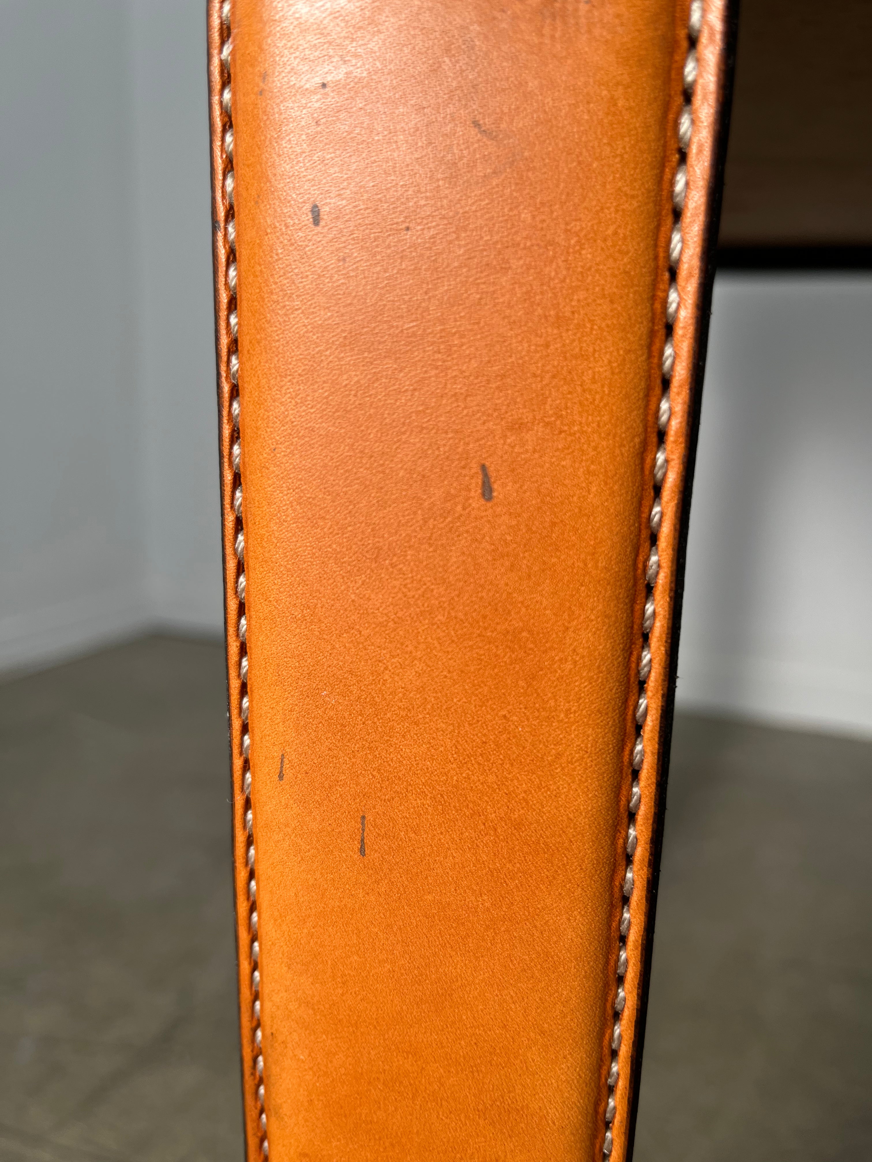 Limited Edition Saddle Leather Stool/Table