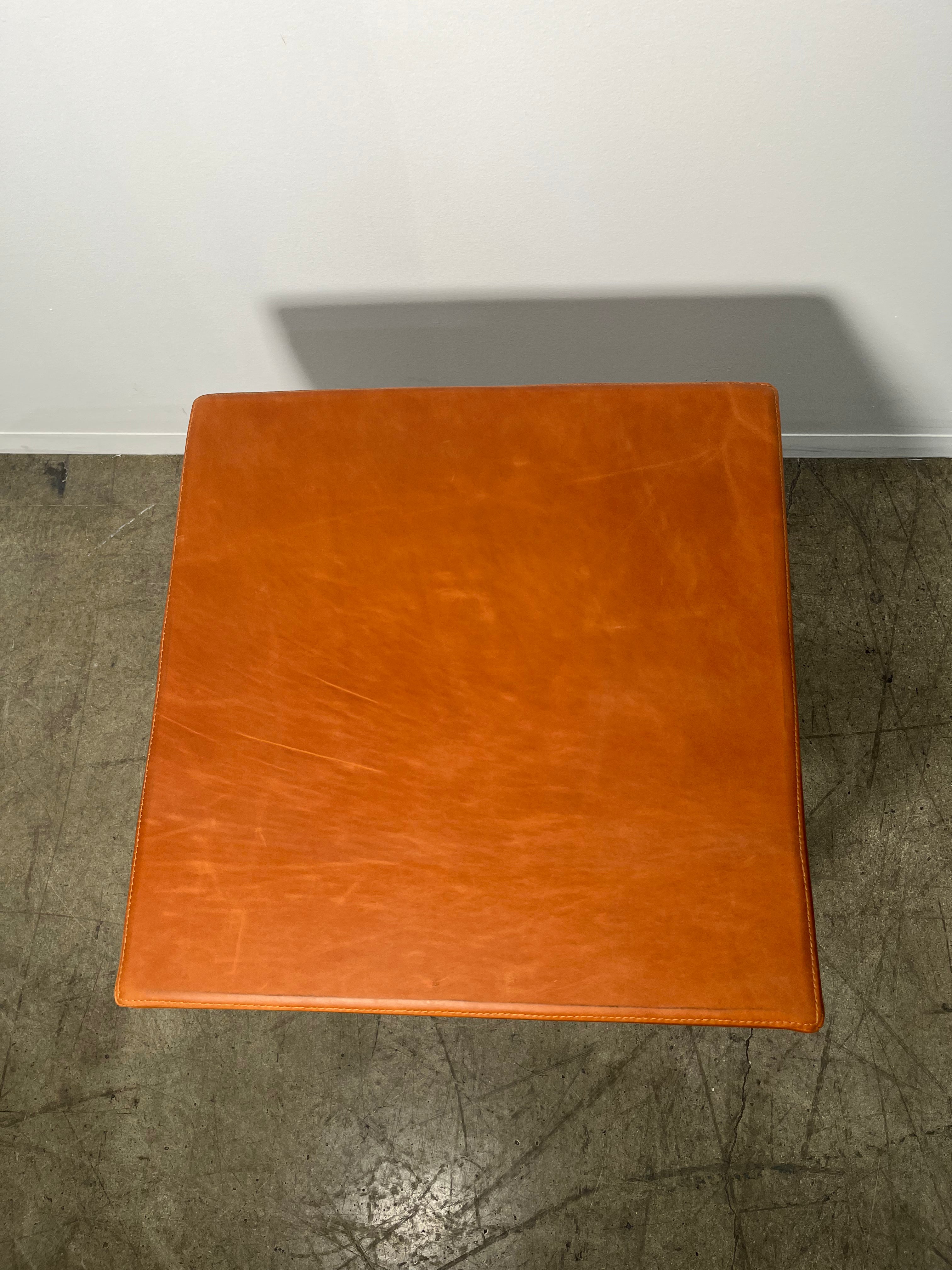 Limited Edition Saddle Leather Stool/Table