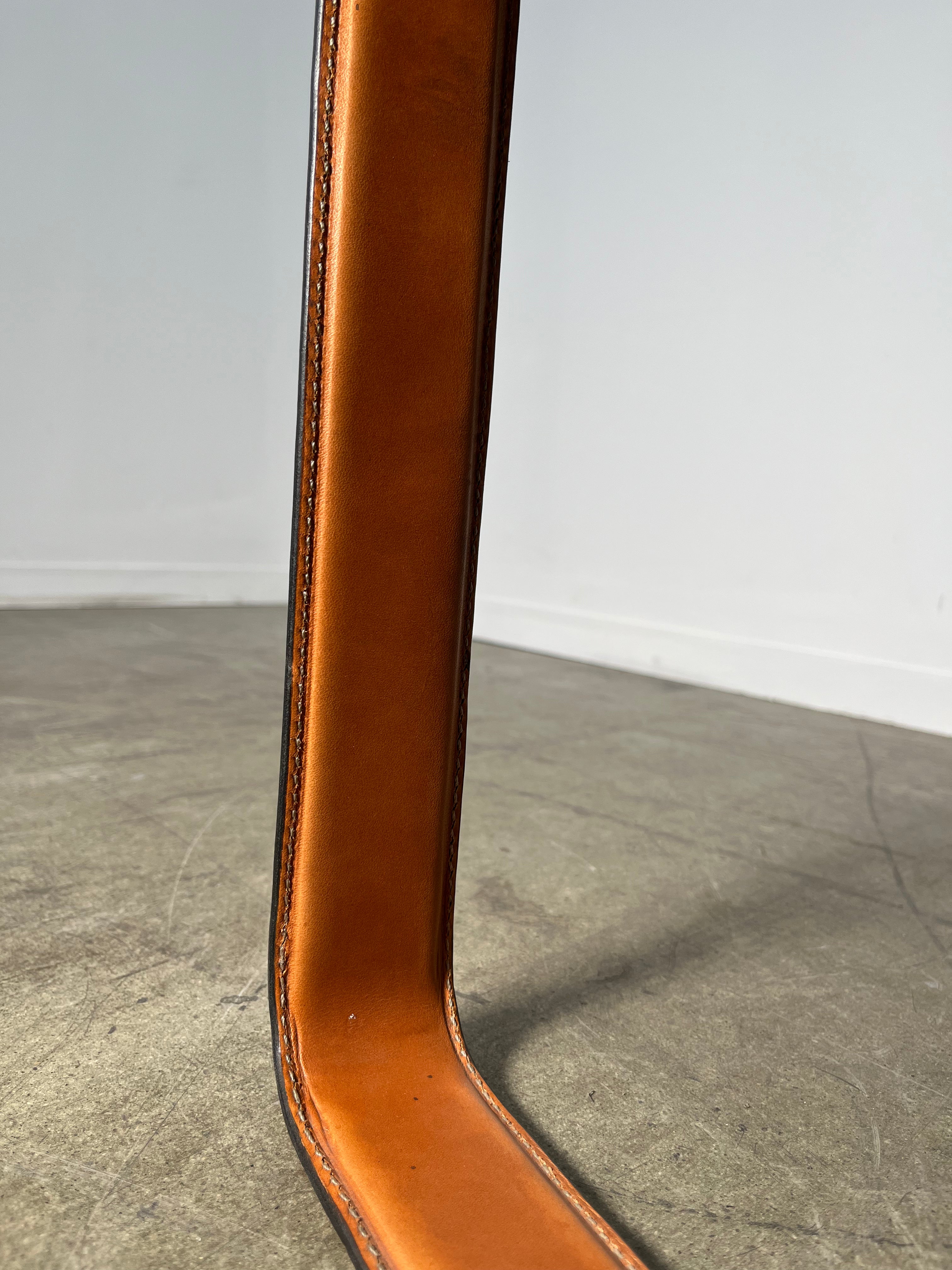 Limited Edition Saddle Leather Stool/Table