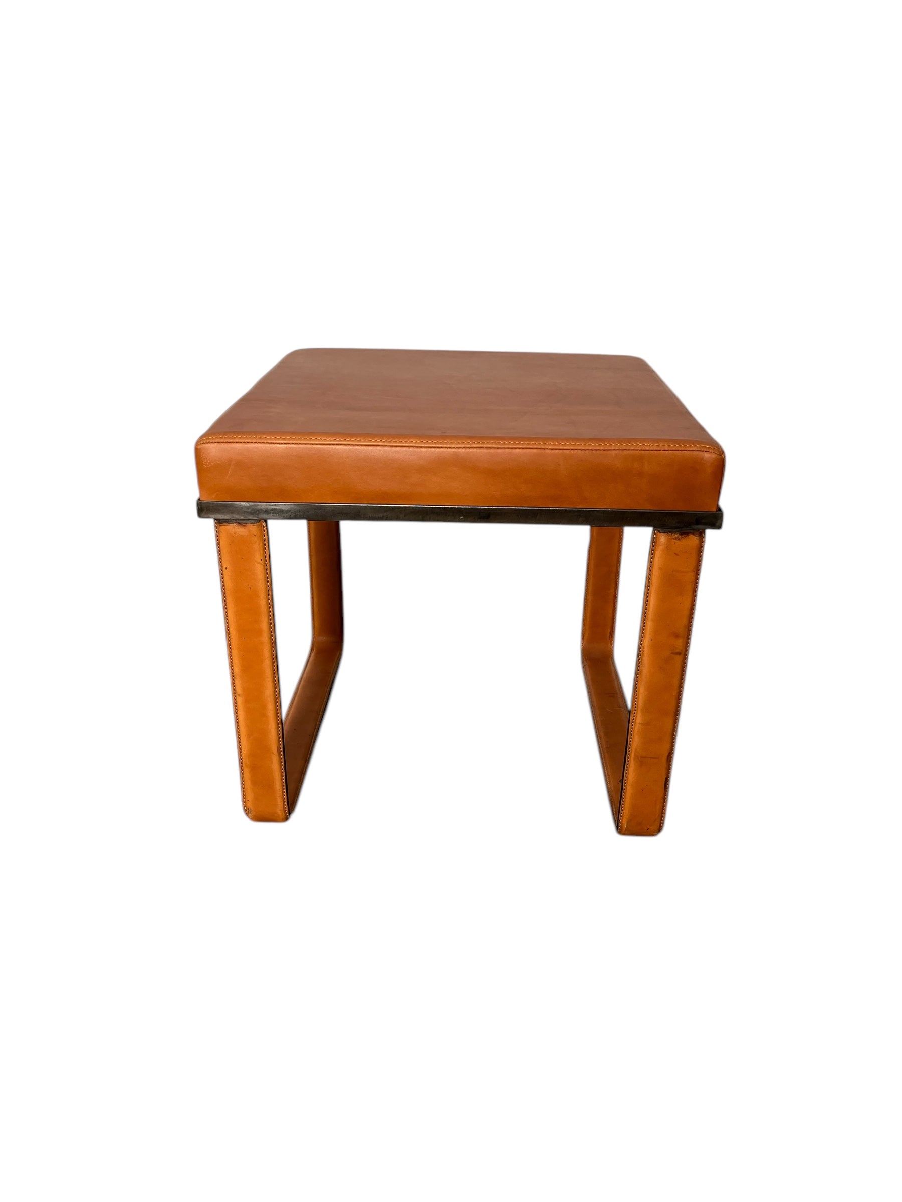 Limited Edition Saddle Leather Stool/Table
