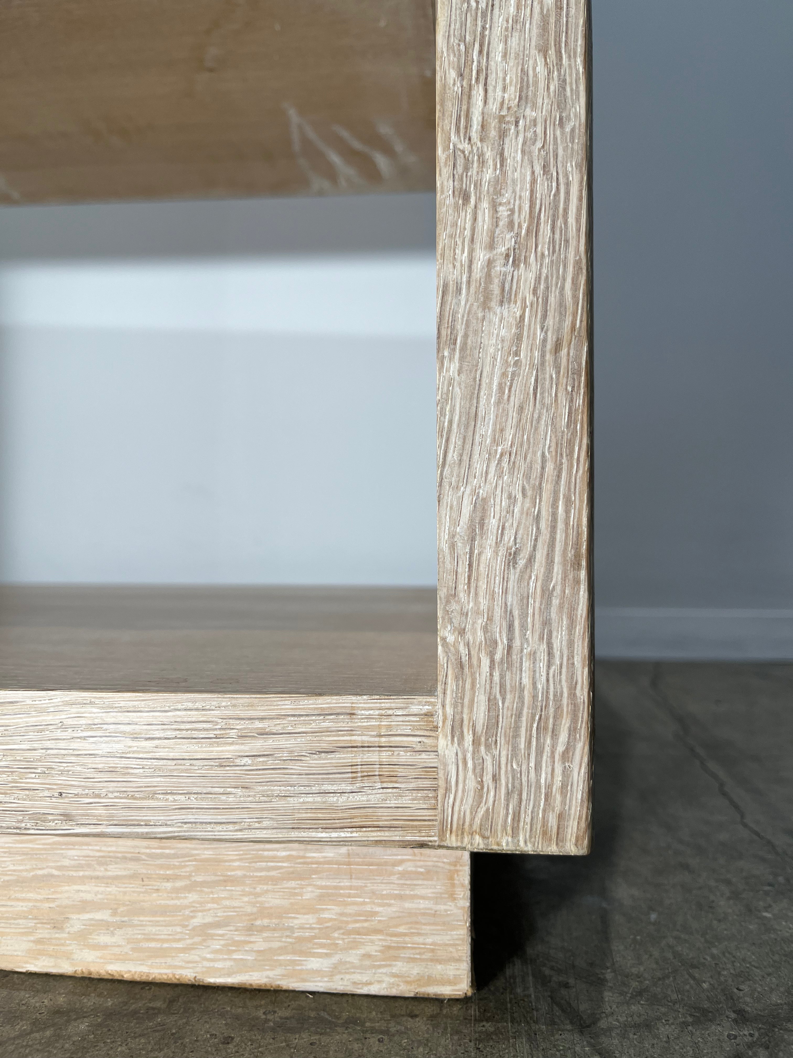 Limited Edition Hollis Oak and Leather Top Nightstand