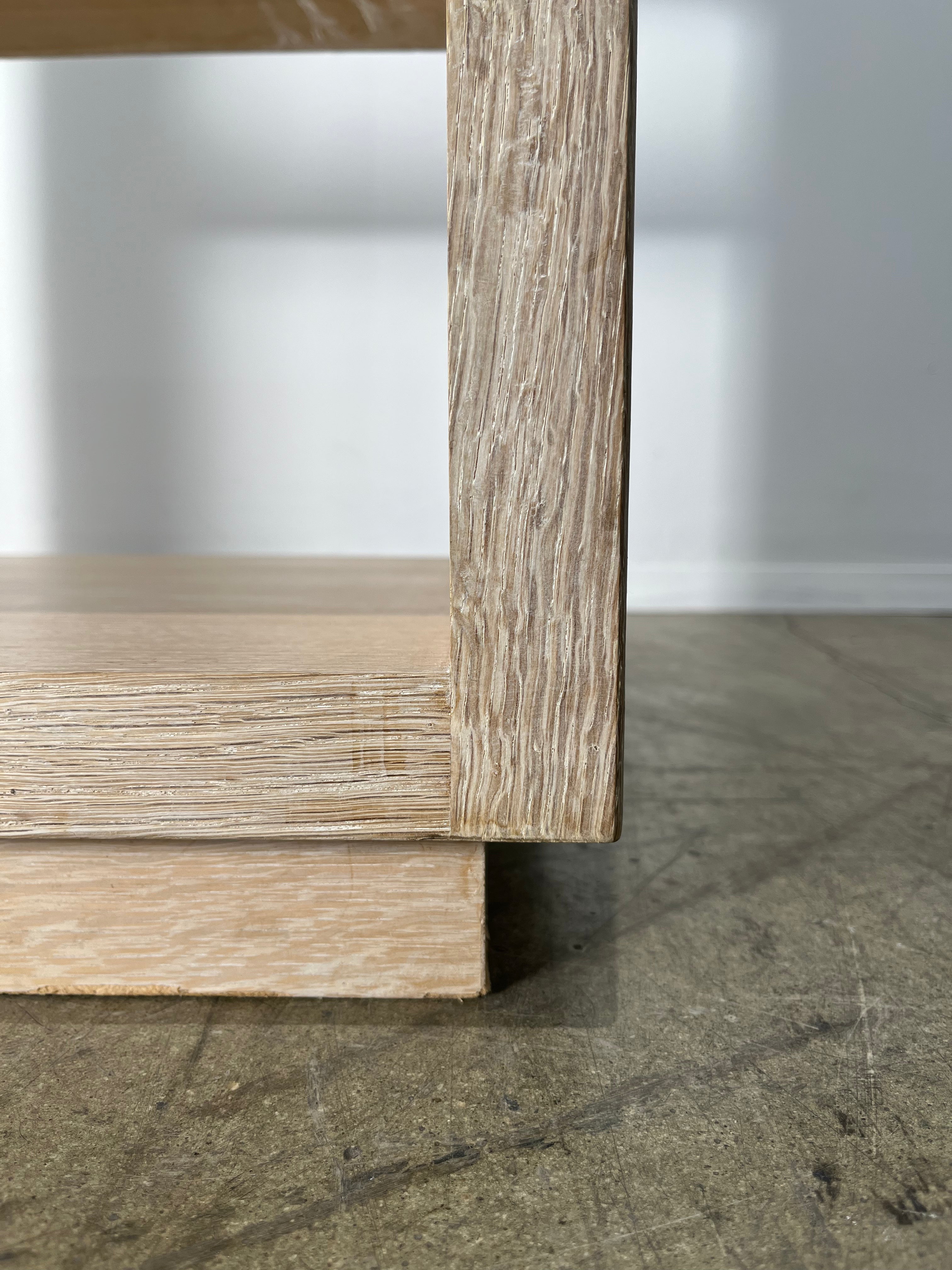 Limited Edition Hollis Oak and Leather Top Nightstand
