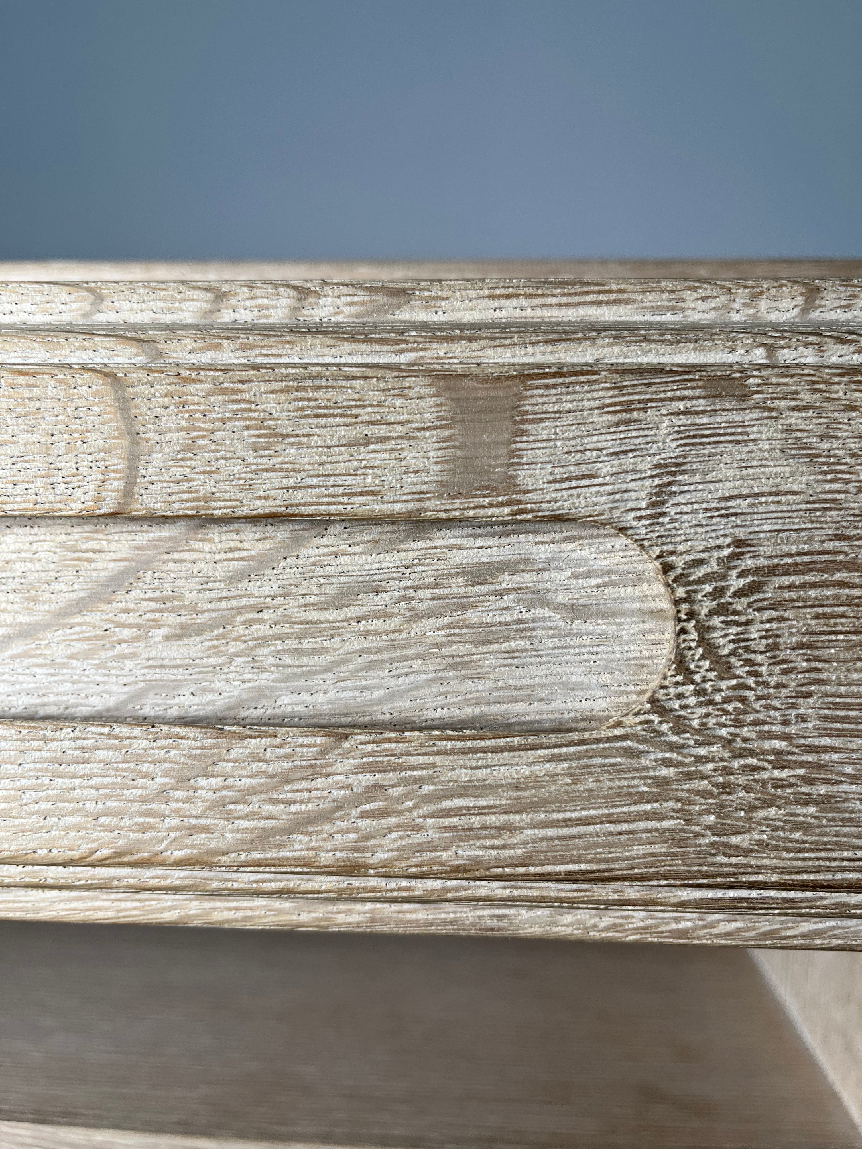 Limited Edition Hollis Oak and Leather Top Nightstand