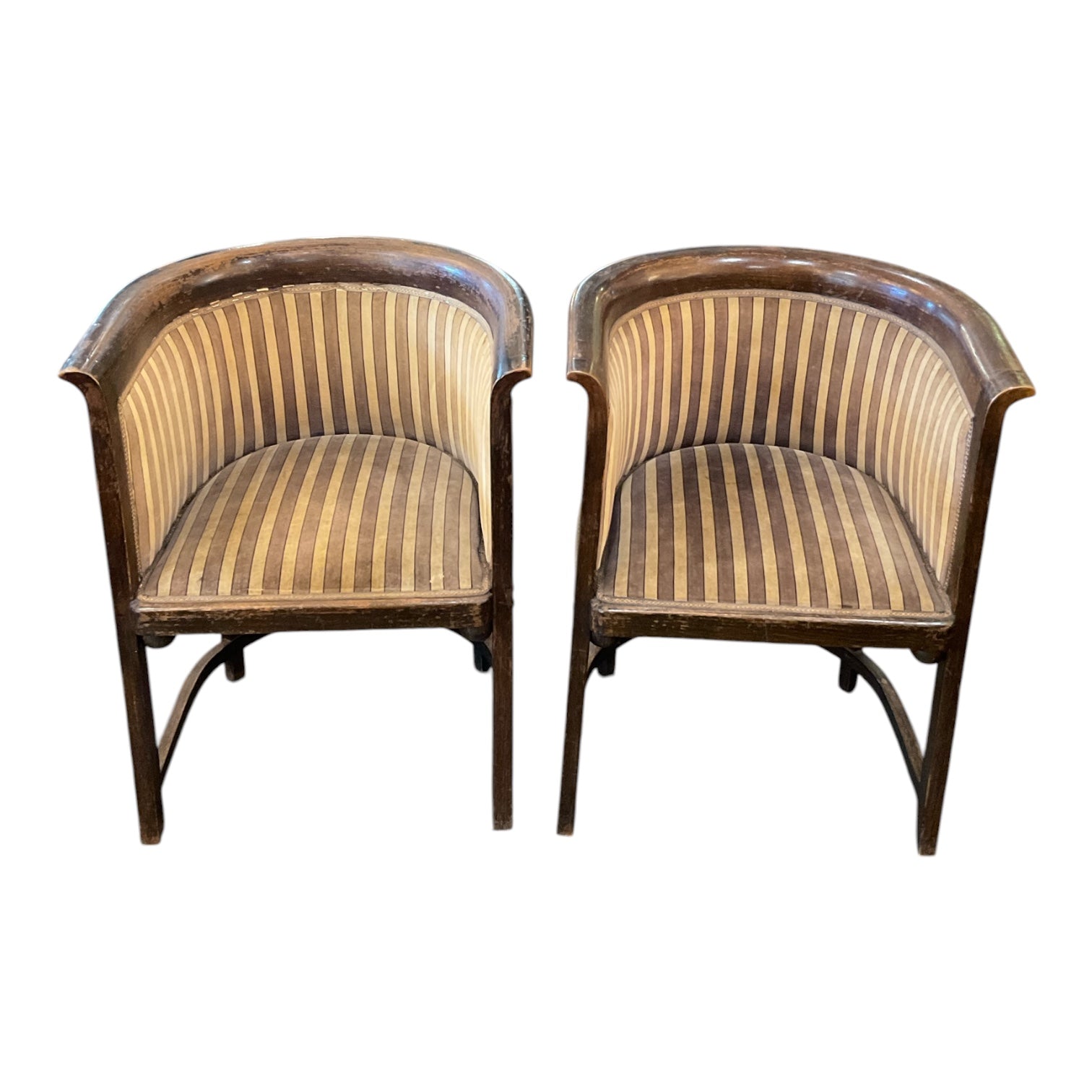 Stamped Josef Kohn, Pair of Viennese Secessionist Chairs