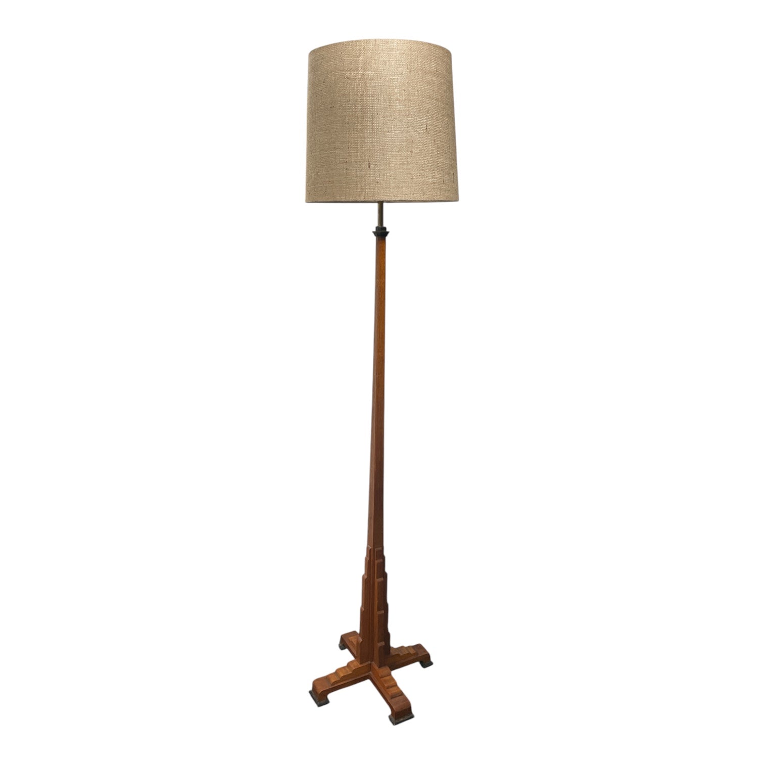 Amsterdam School Oak floor lamp