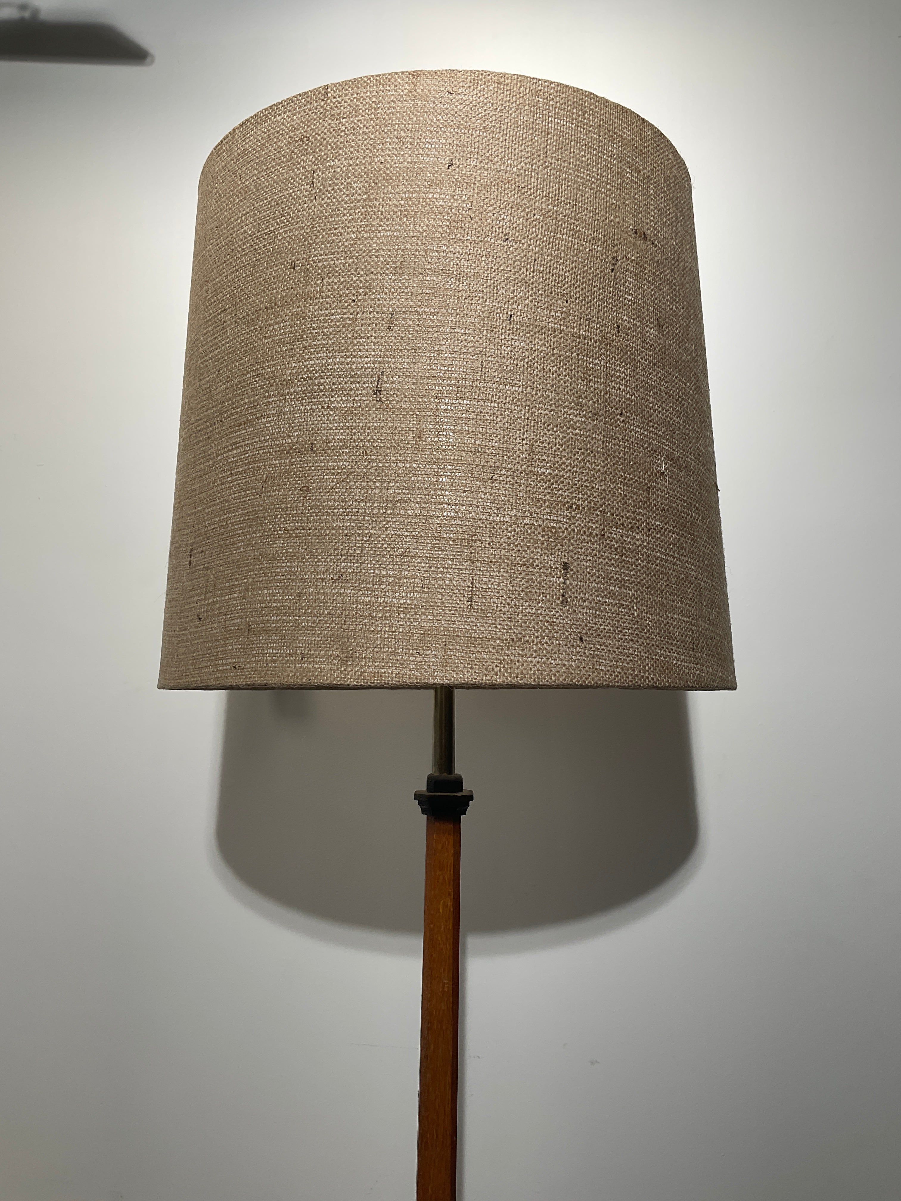 Amsterdam School Oak floor lamp