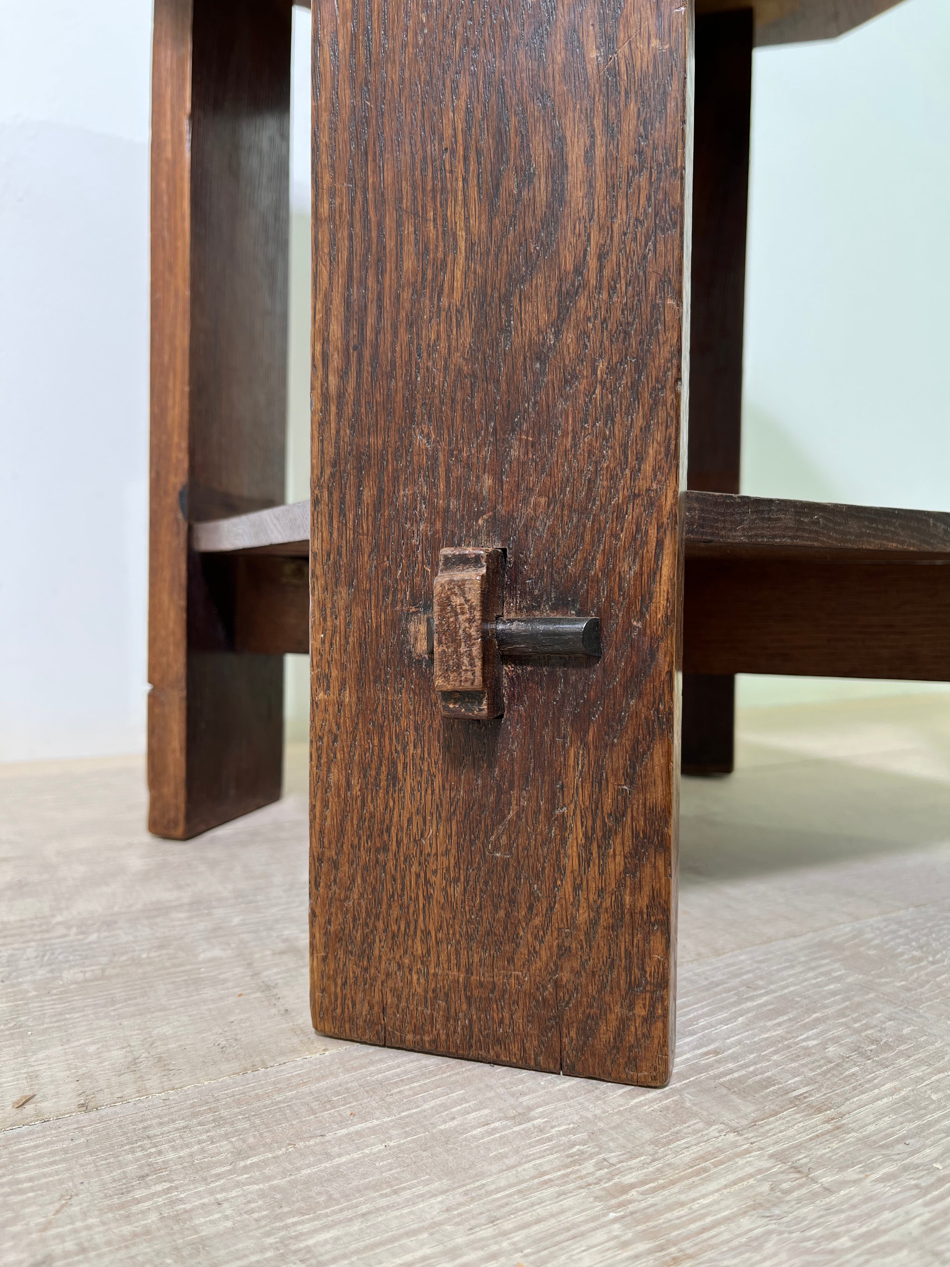 English Deco Wood Side Table