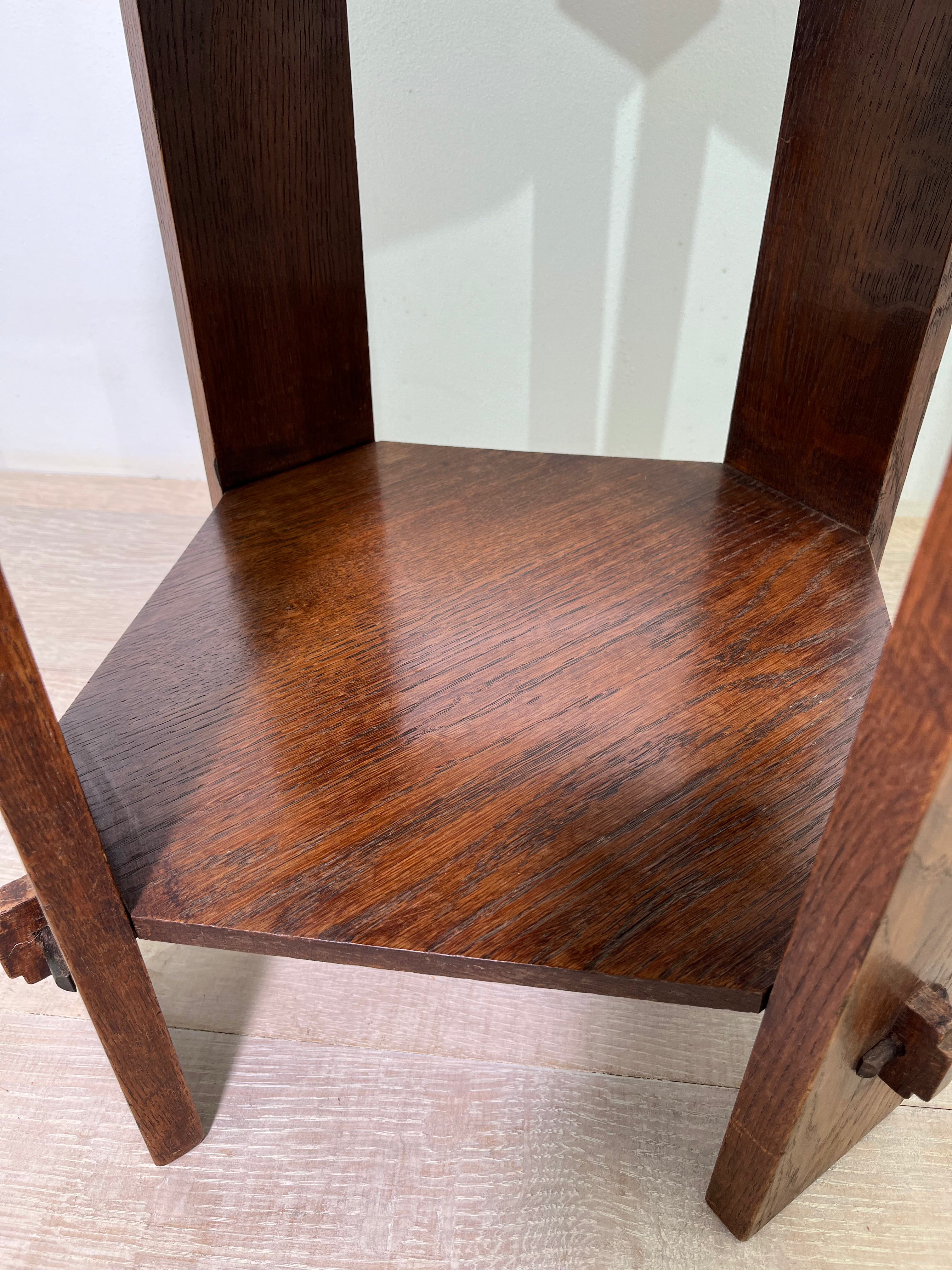 English Deco Wood Side Table