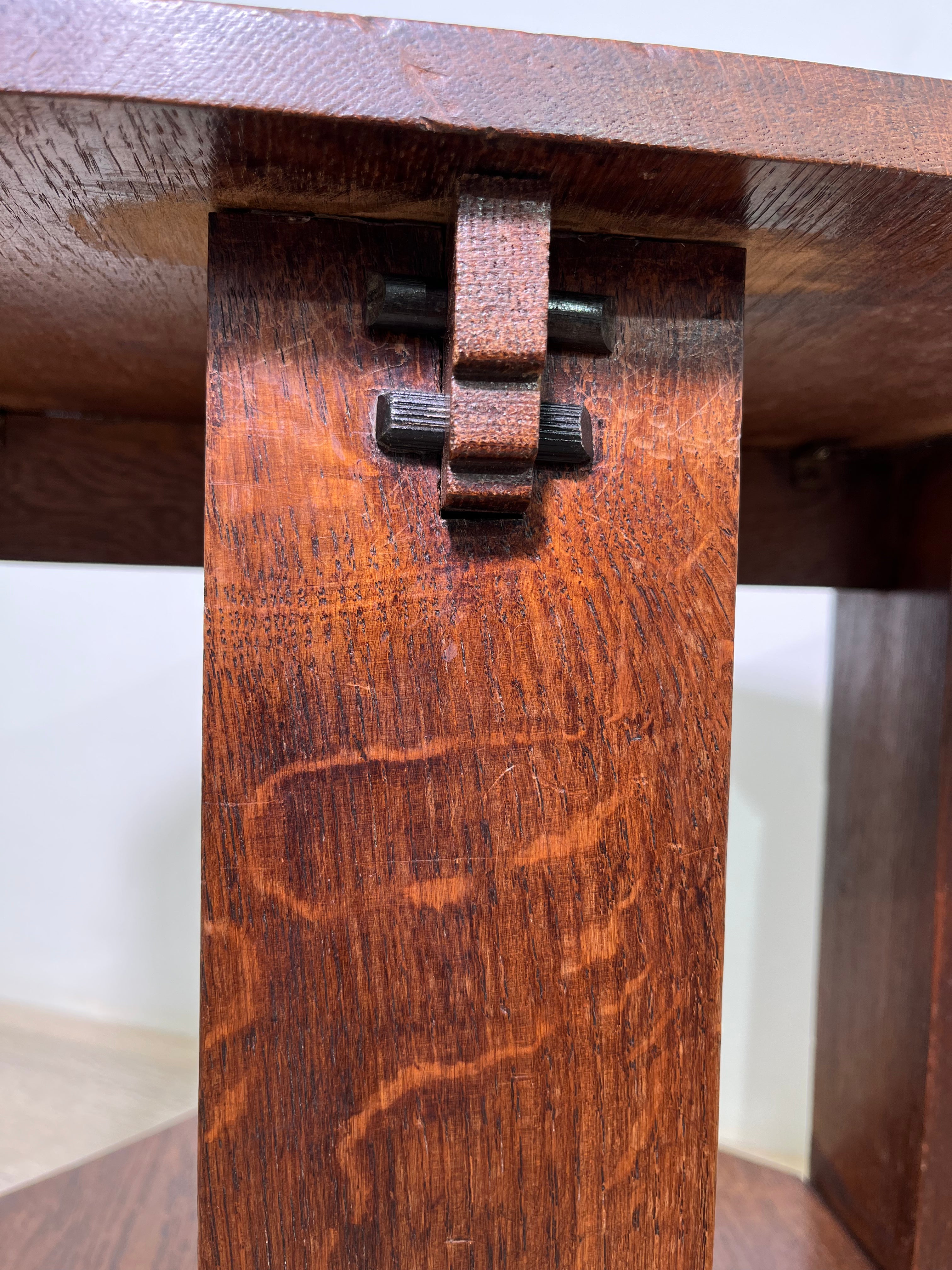 English Deco Wood Side Table
