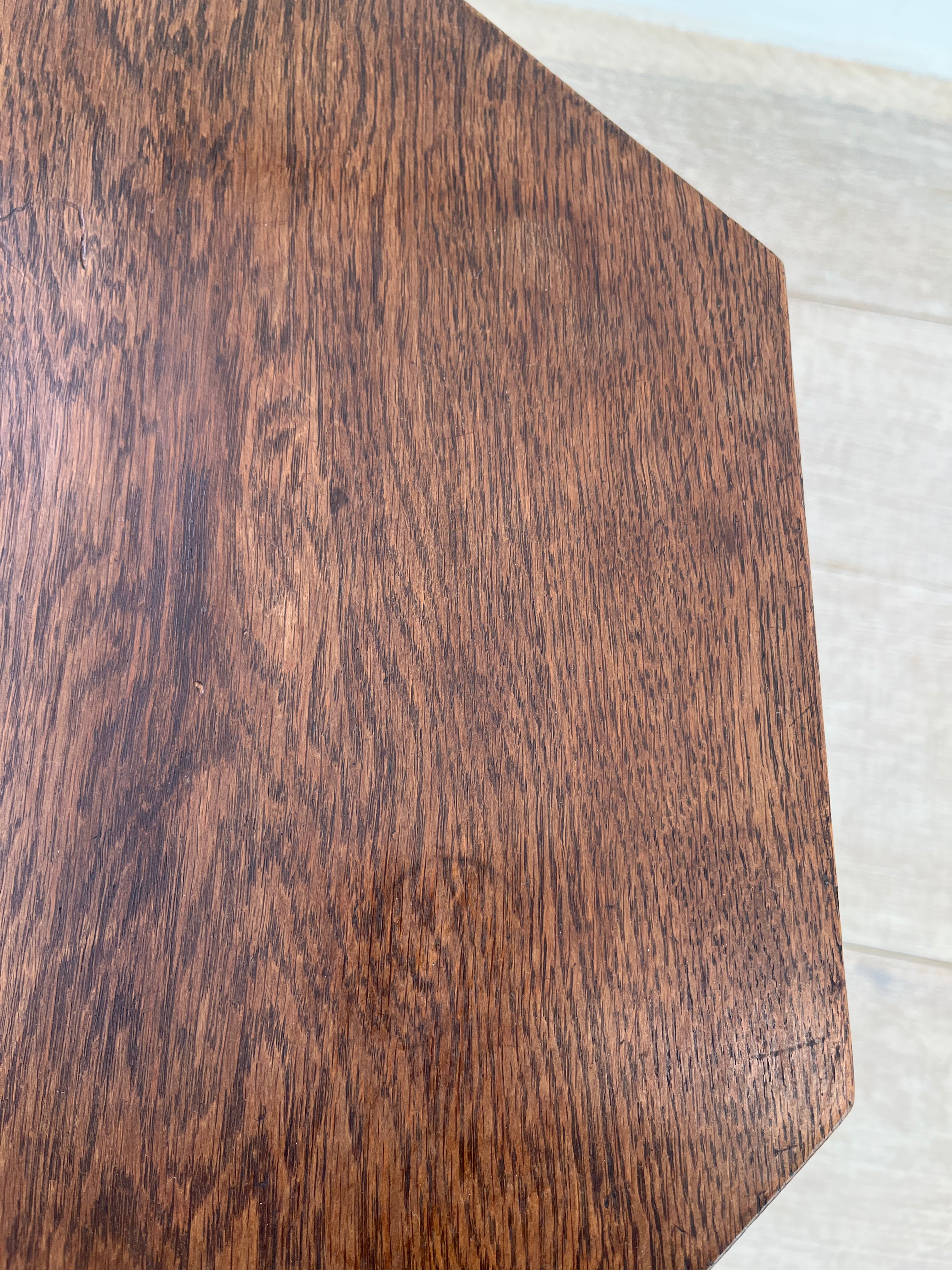 English Deco Wood Side Table