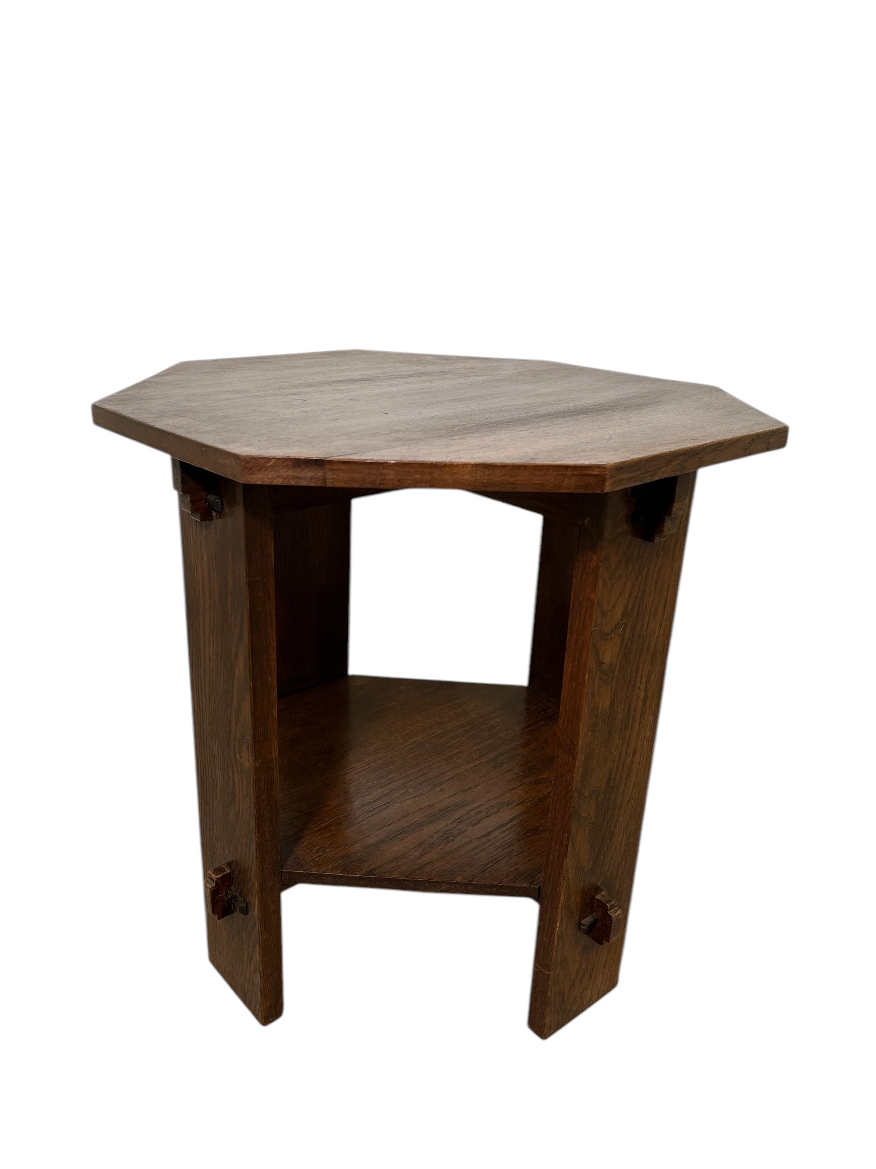 English Deco Wood Side Table