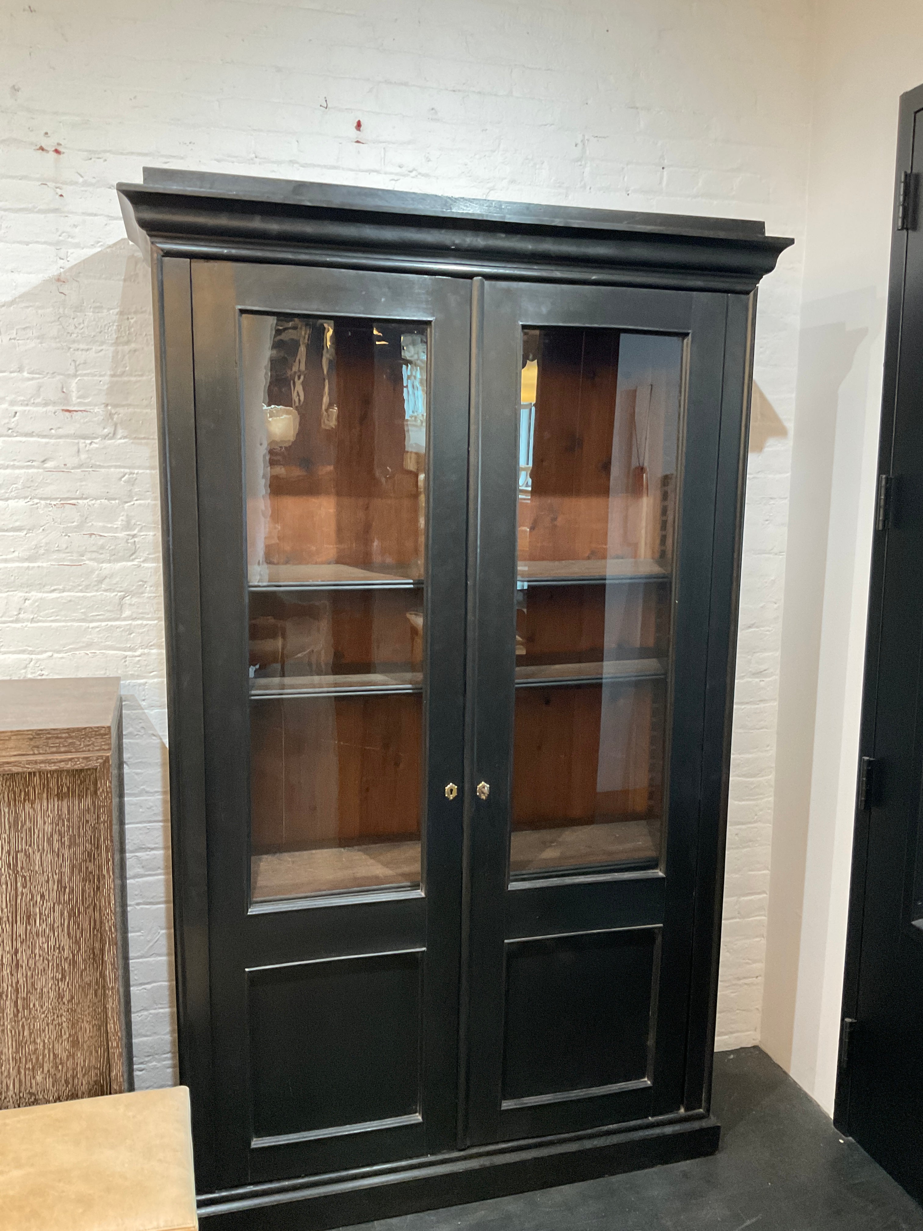 19th century French ebonized cabinet