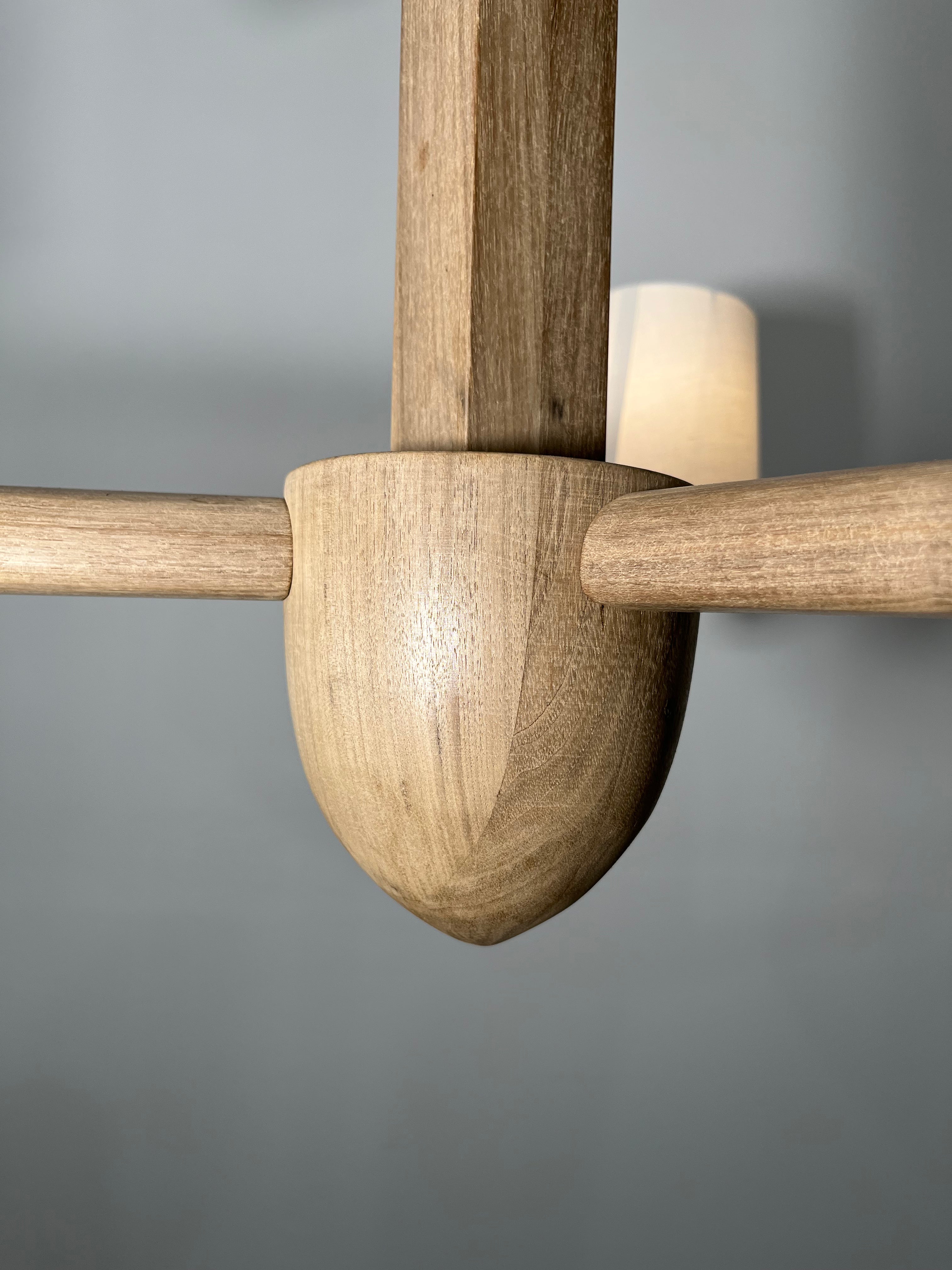 Lucca Studio Taylor Walnut Chandelier (2-Tier)