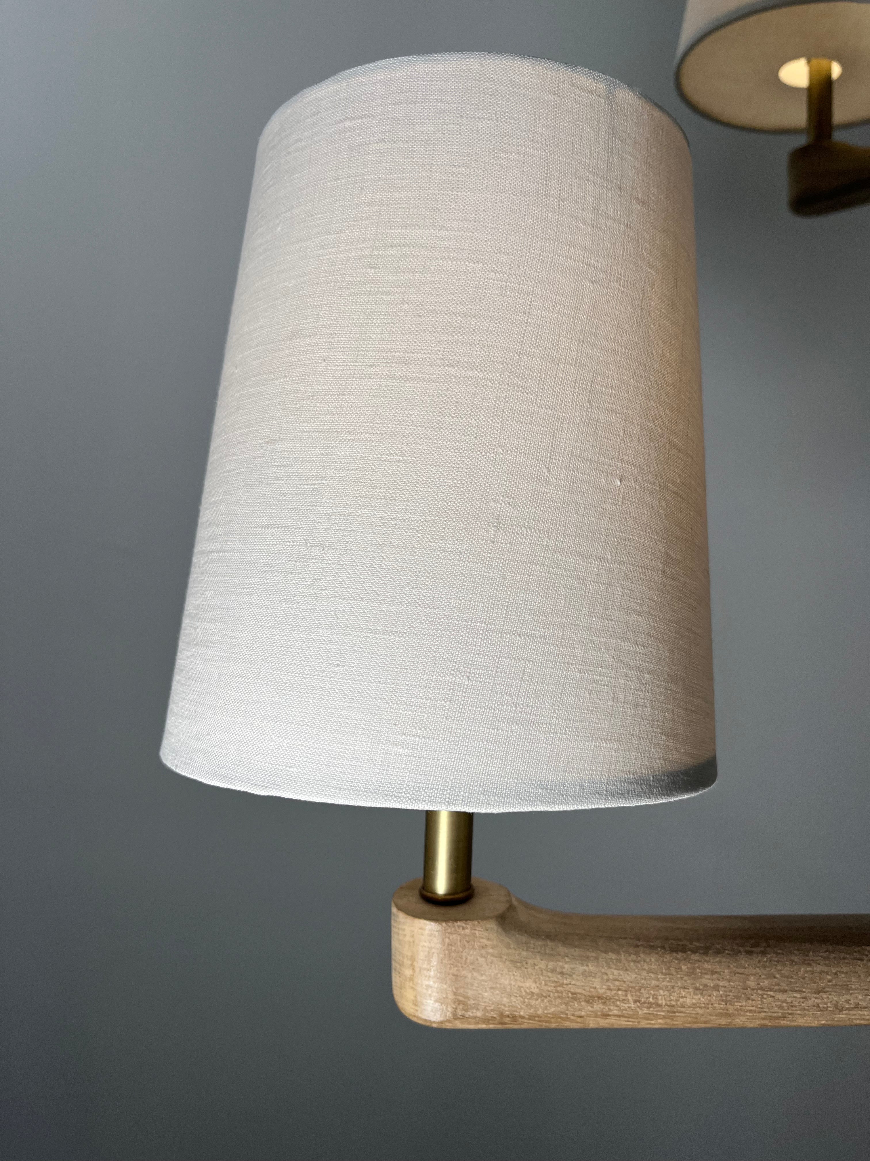 Lucca Studio Taylor Walnut Chandelier (2-Tier)