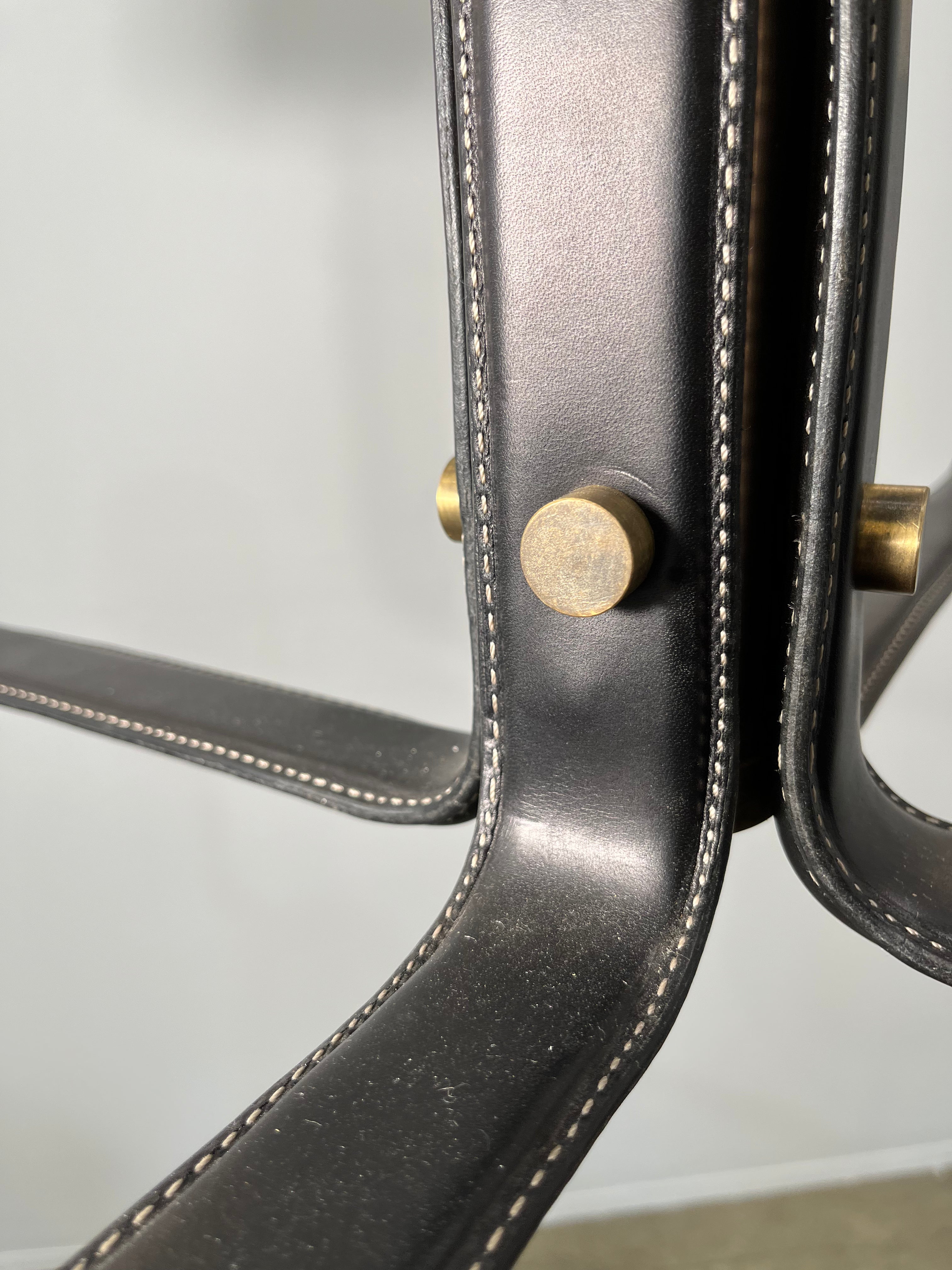 Lucca Studio Ava Leather and Bronze Chandelier