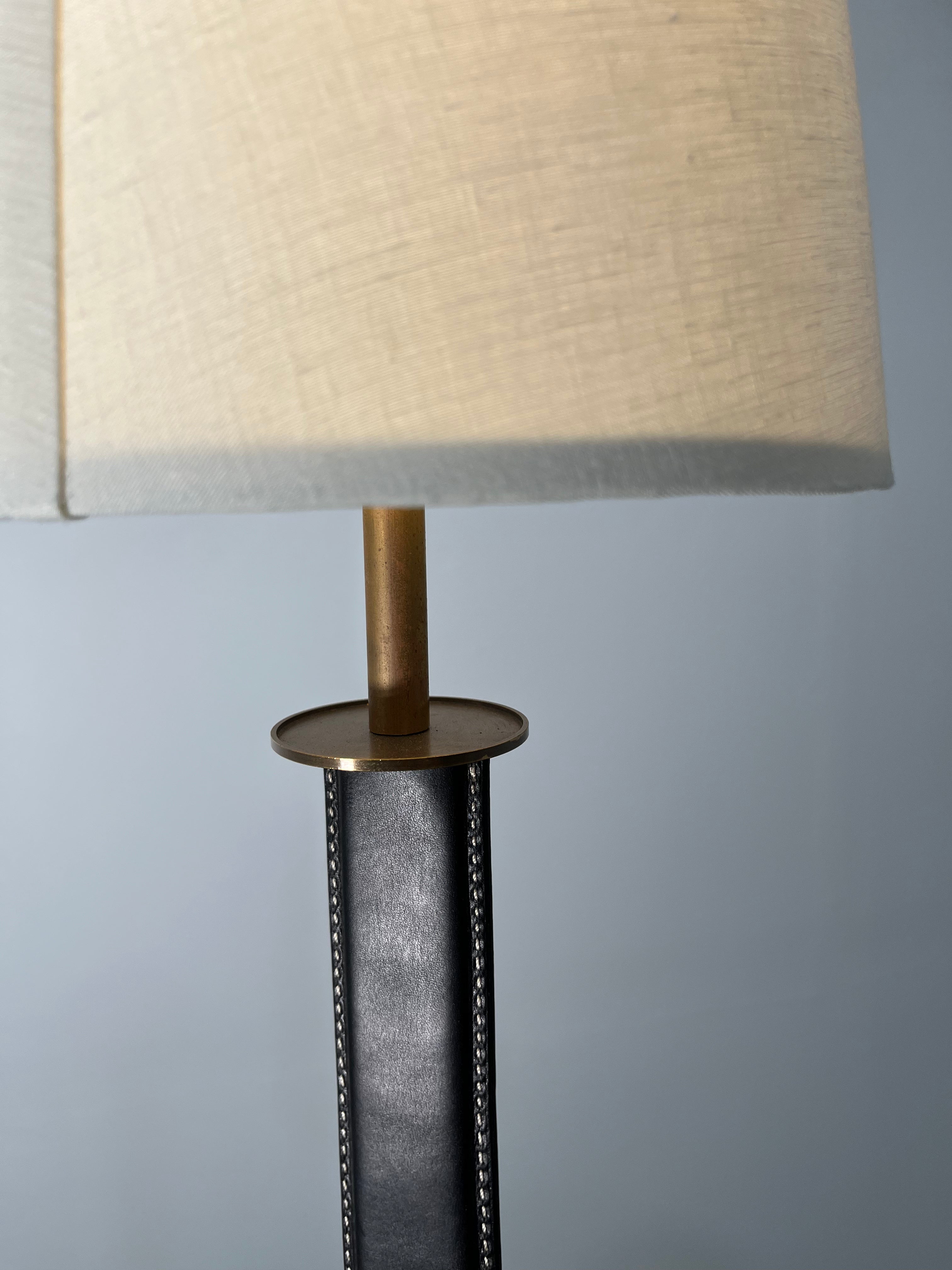 Lucca Studio Ava Leather and Bronze Chandelier