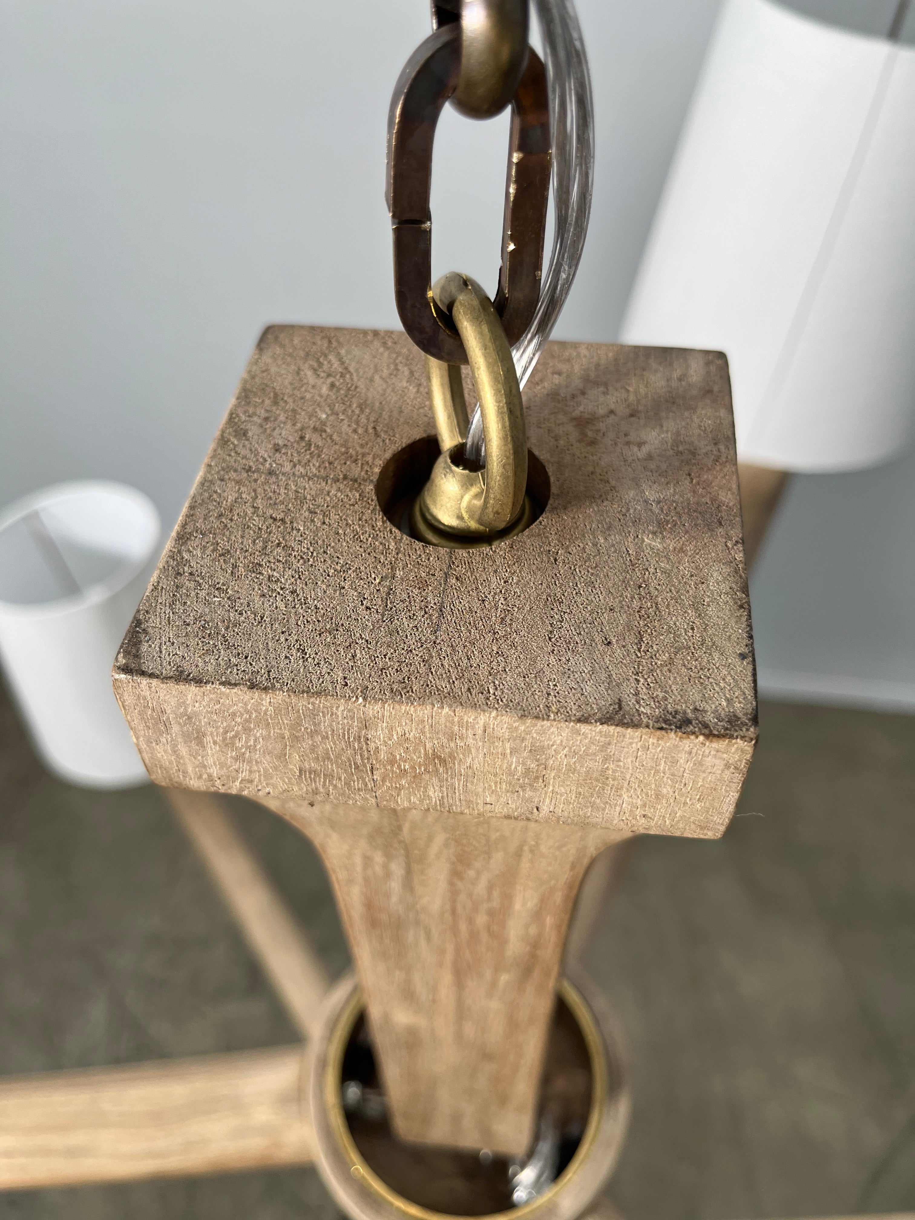 Lucca Studio Taylor Walnut Chandelier (2-Tier)