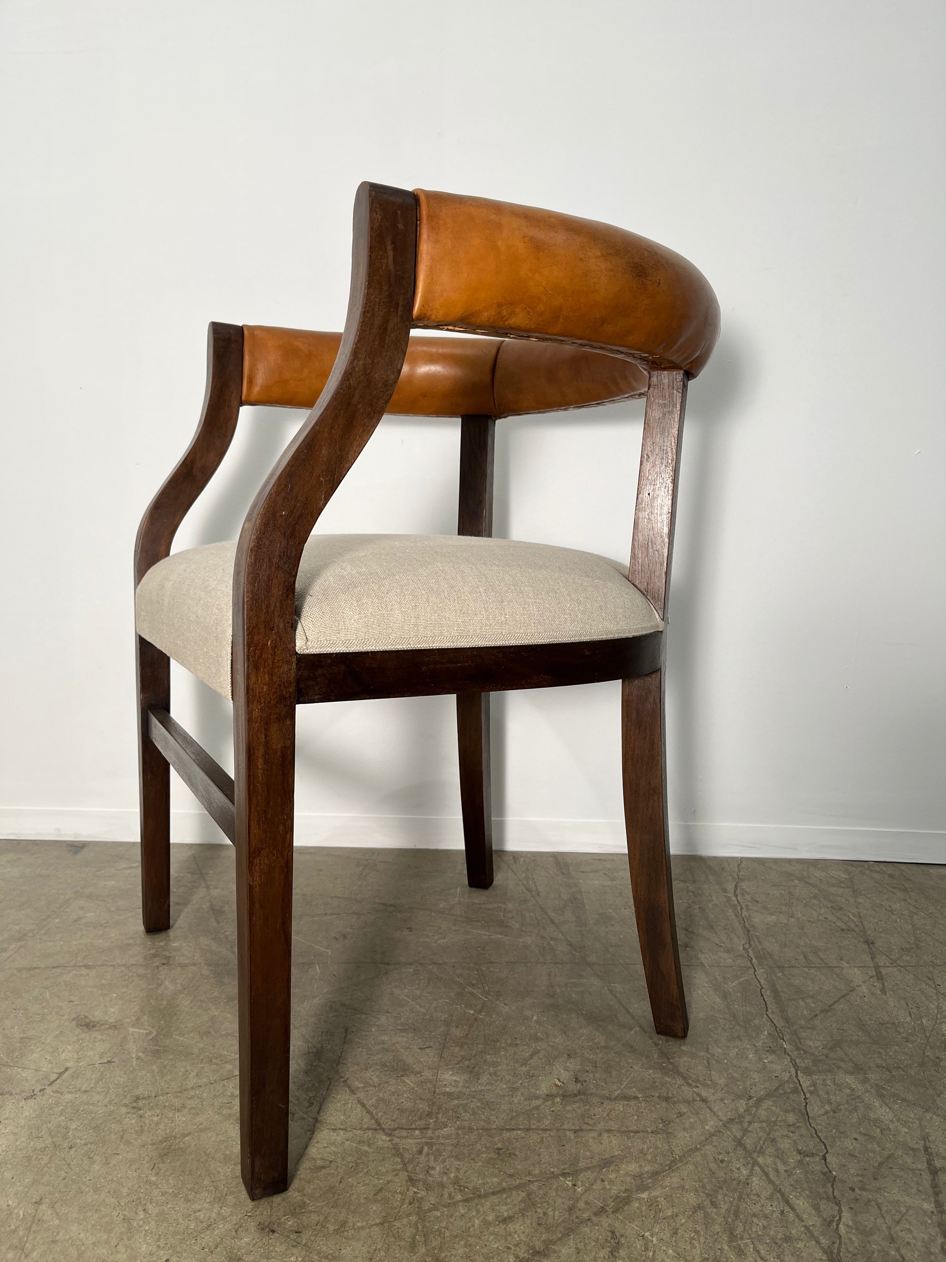 Set of (4) Limited Edition Ebonized Bennet Arm Chairs