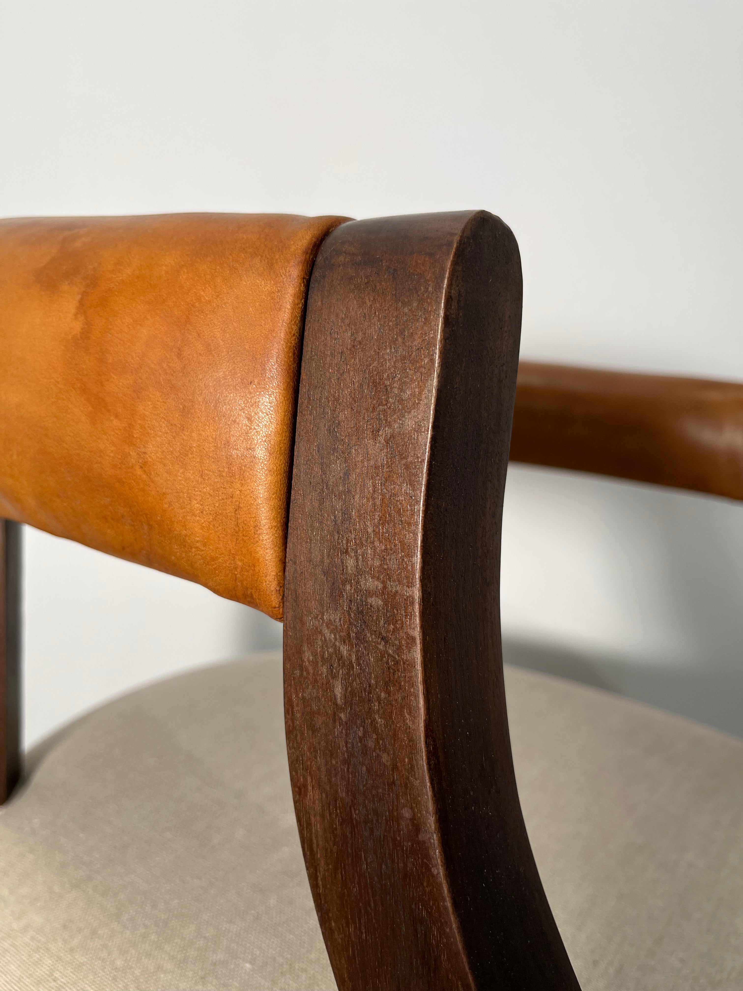 Set of (4) Limited Edition Ebonized Bennet Arm Chairs