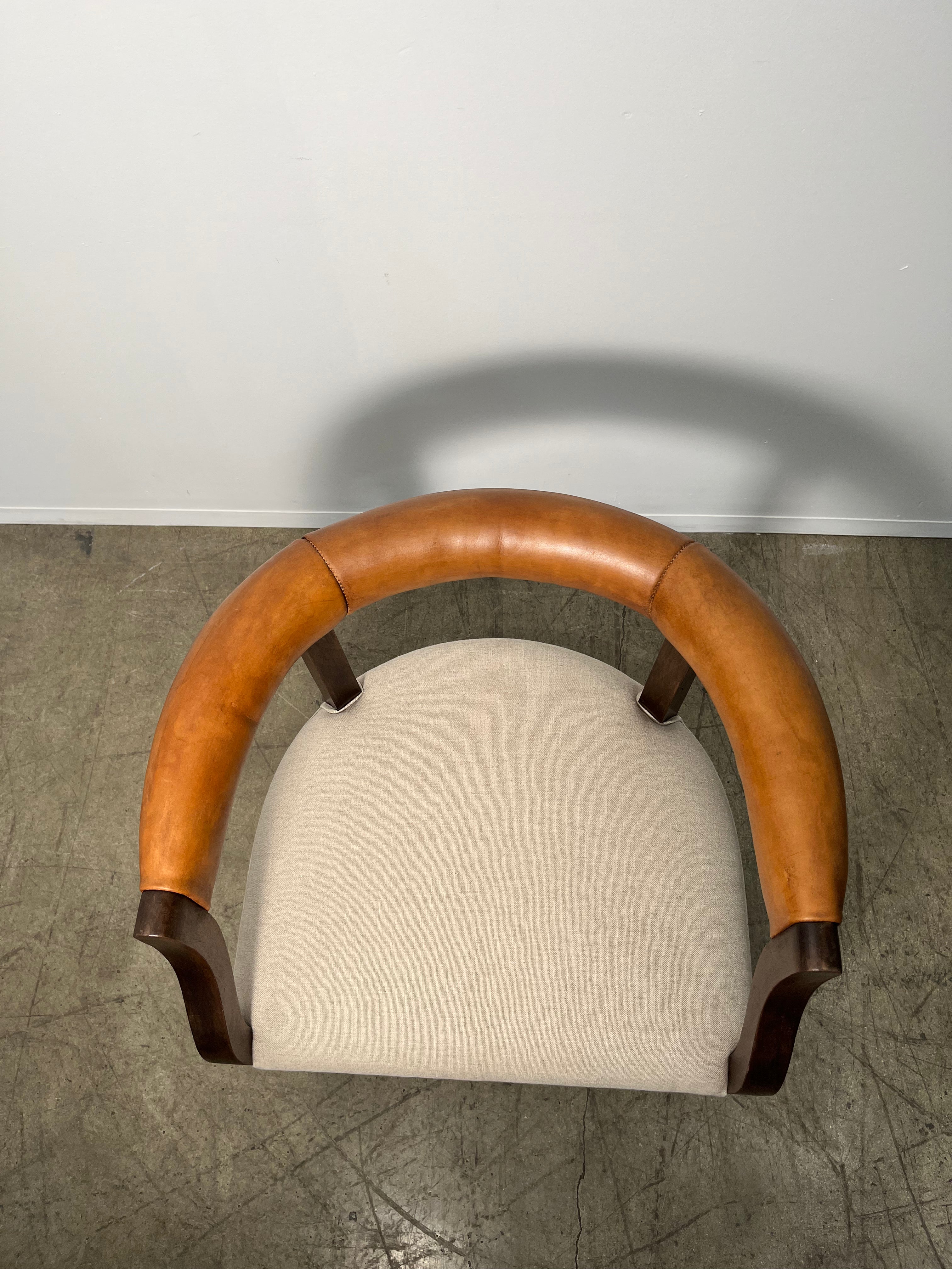 Set of (4) Limited Edition Ebonized Bennet Arm Chairs