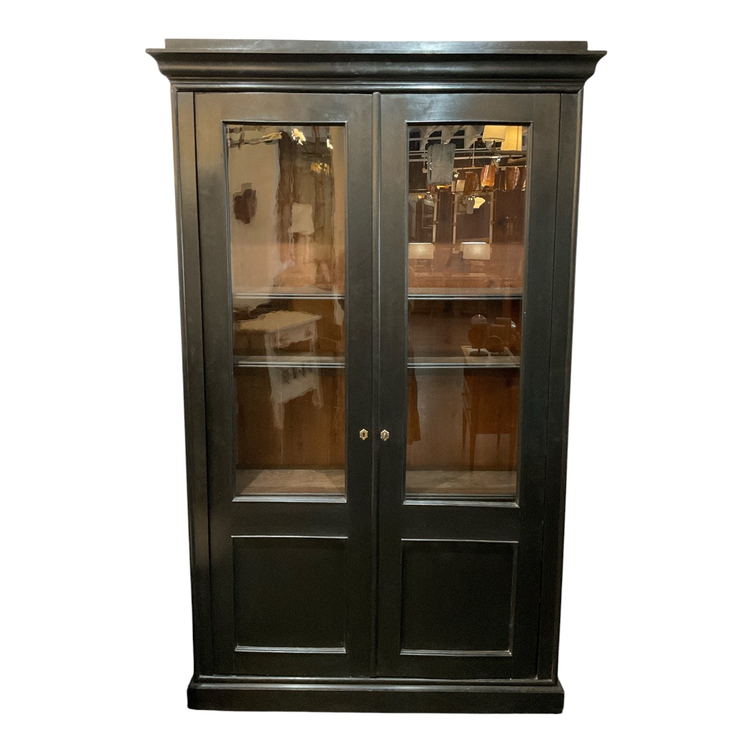 19th century French ebonized cabinet