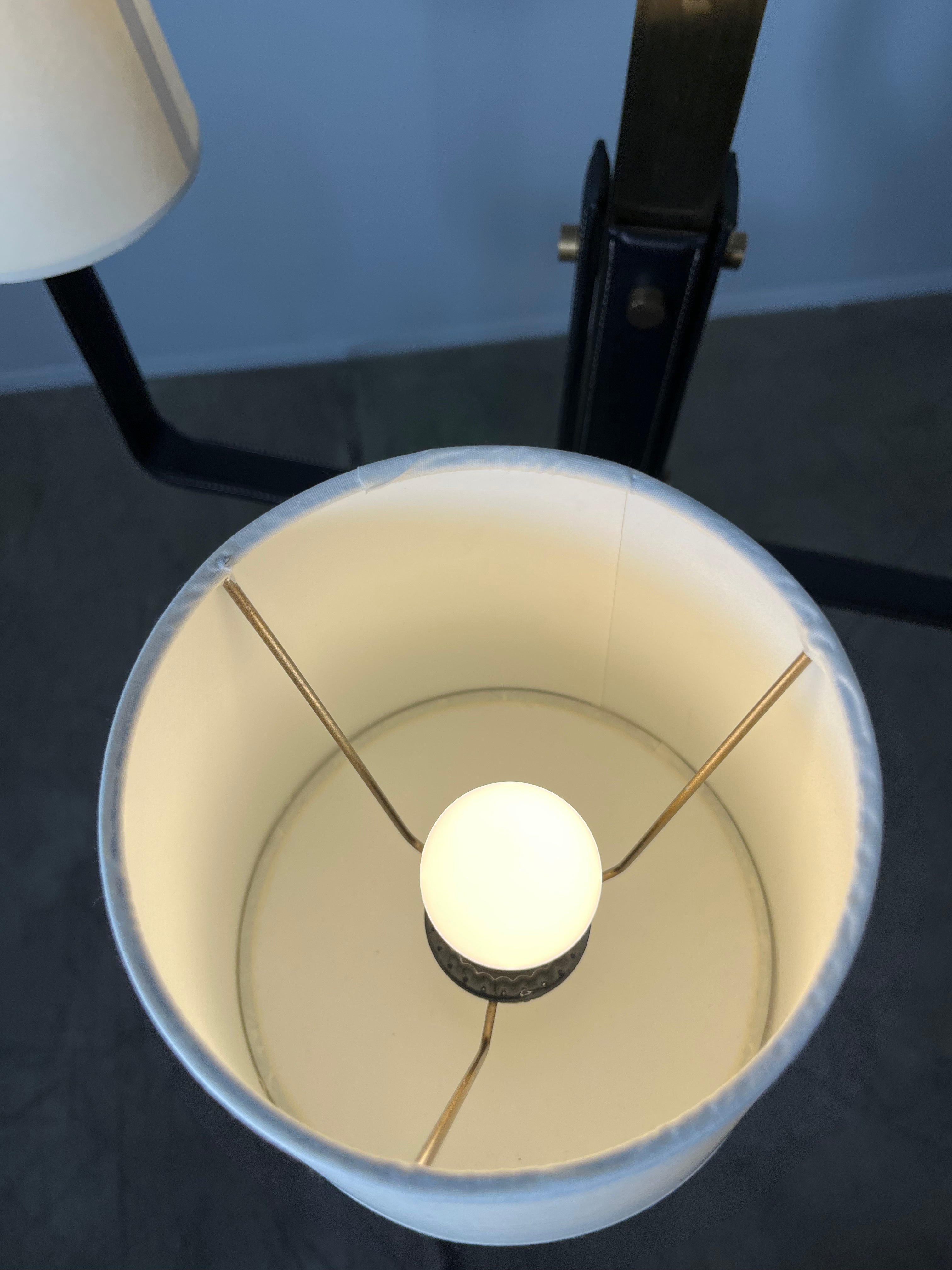 Lucca Studio Ava Leather and Bronze Chandelier