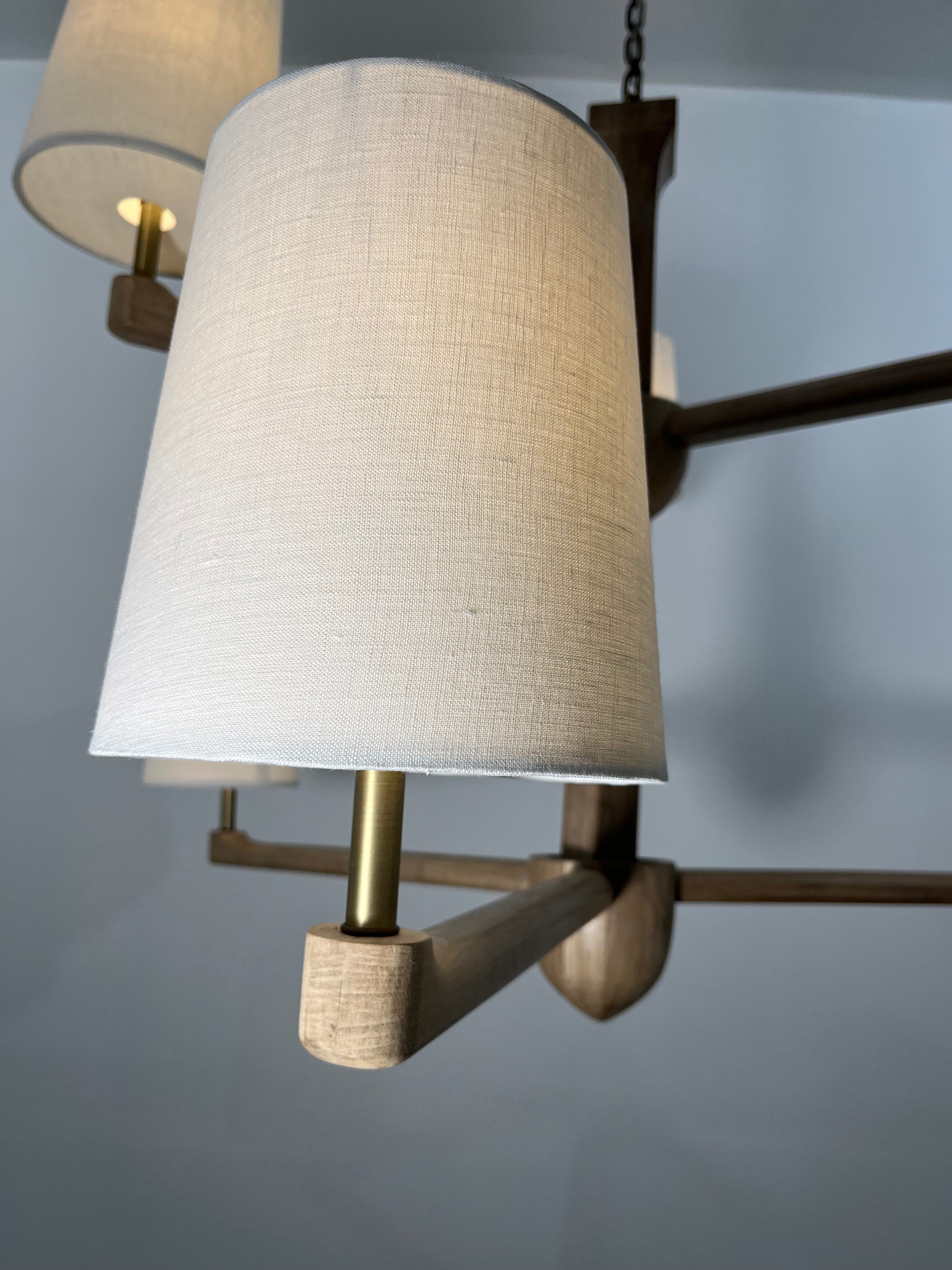 Lucca Studio Walnut Taylor Chandelier ( 2-Tier)