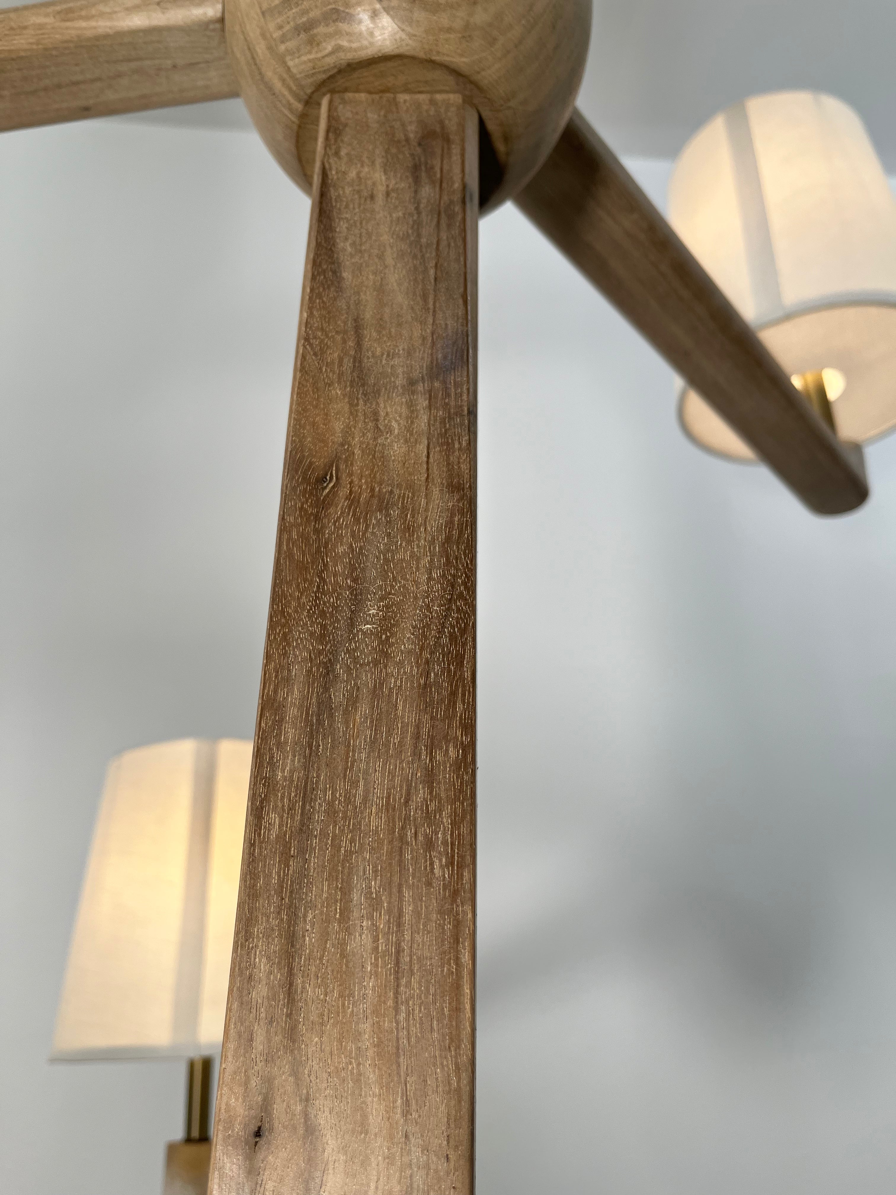 Lucca Studio Walnut Taylor Chandelier ( 2-Tier)