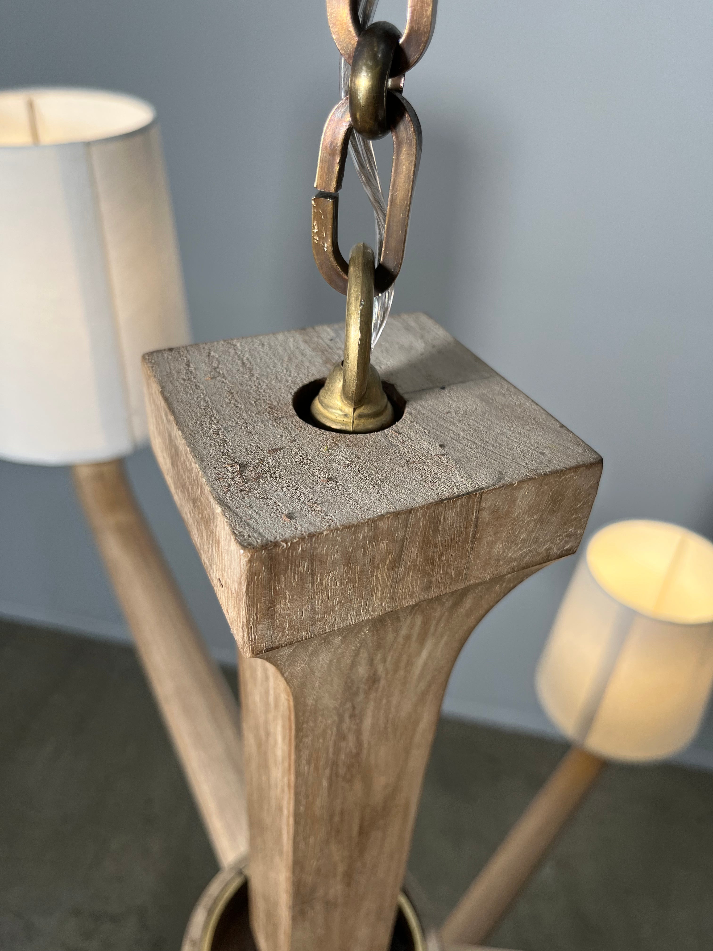 Lucca Studio Walnut Taylor Chandelier ( 2-Tier)