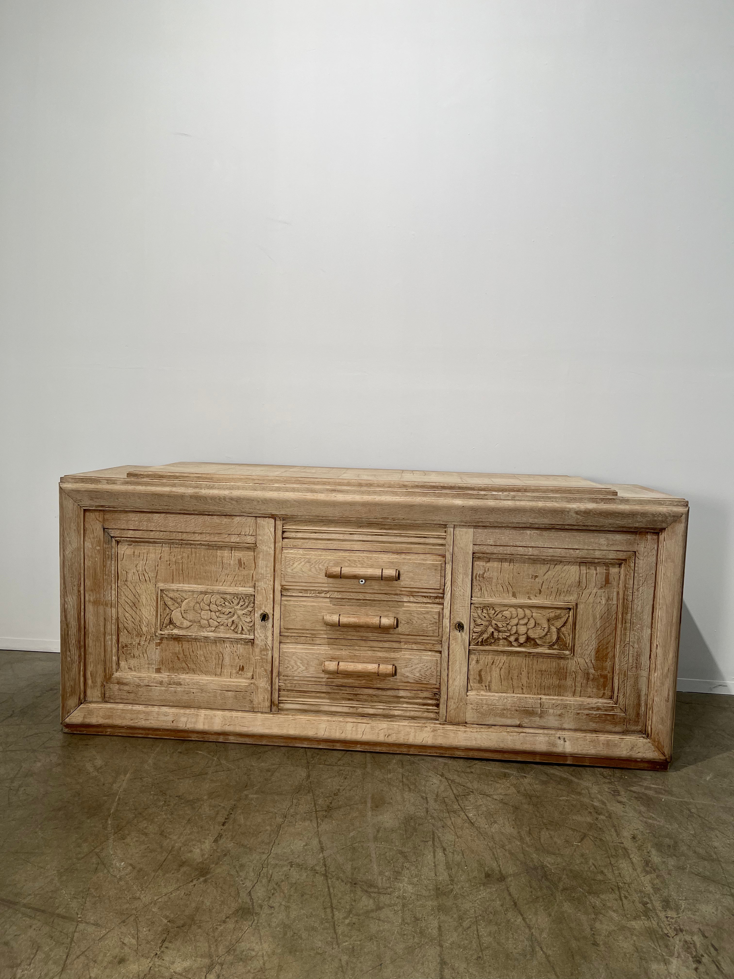 French 1930's Oak Sideboard