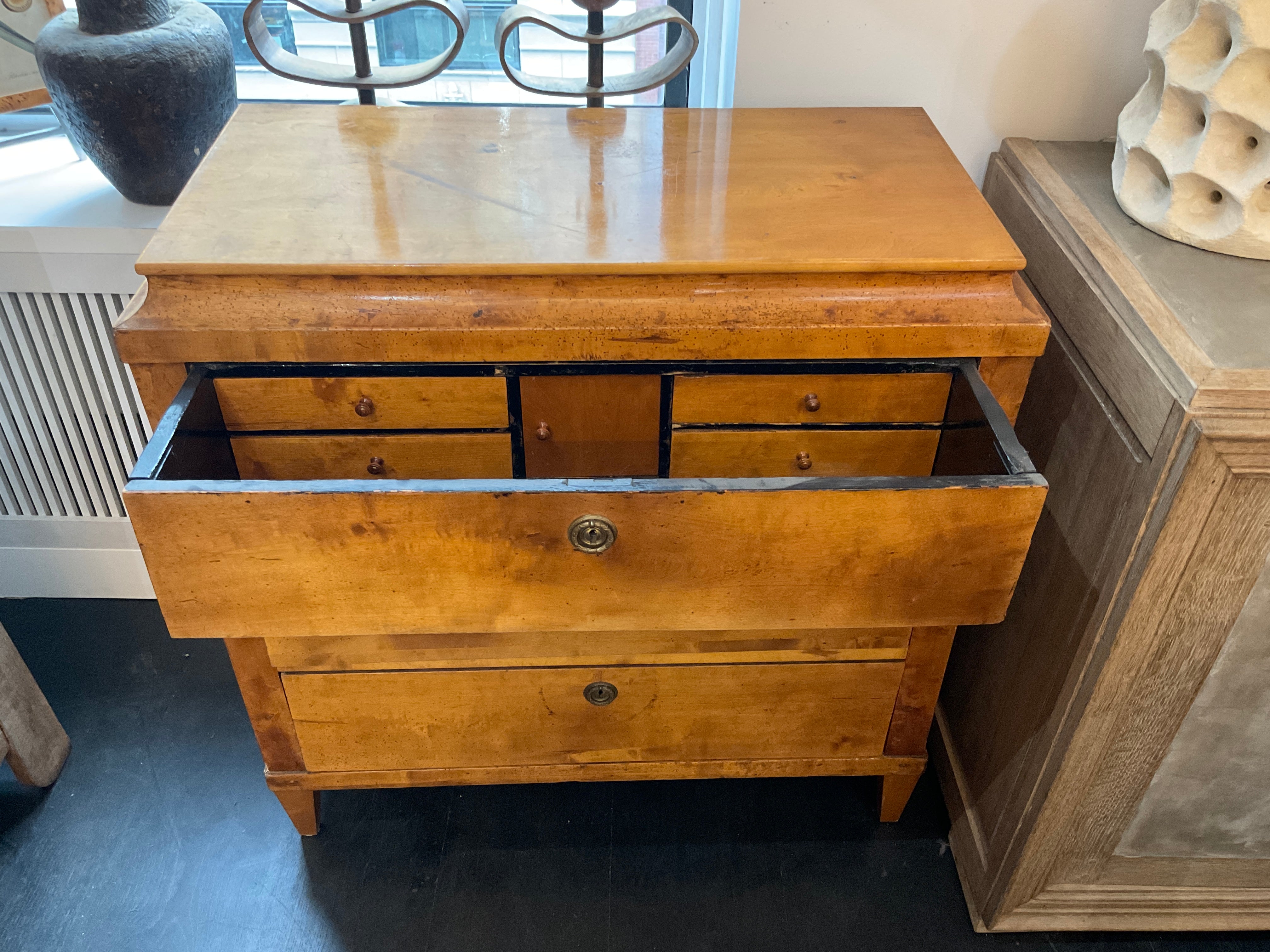 Swedish Burlwood Commode