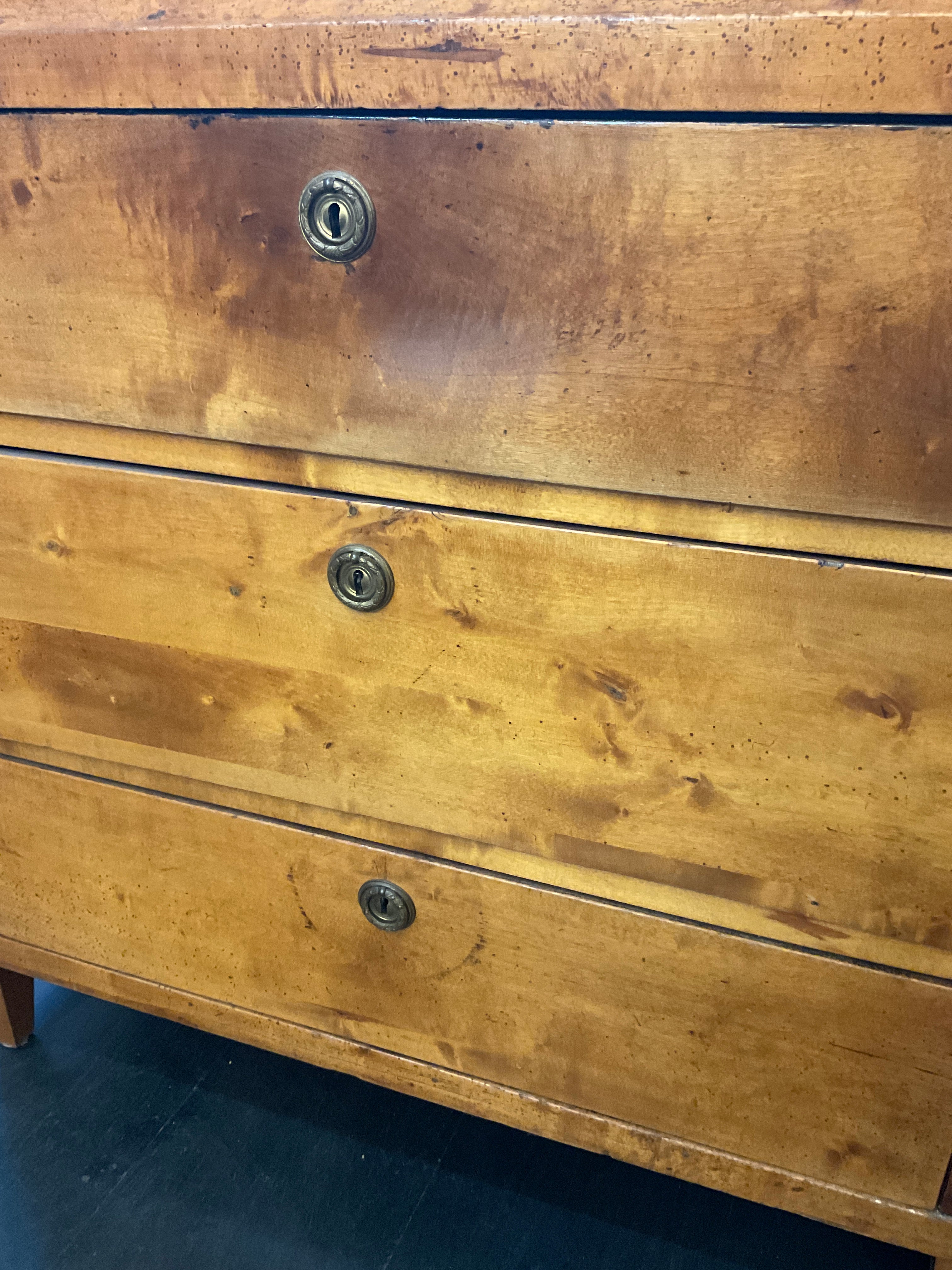 Swedish Burlwood Commode