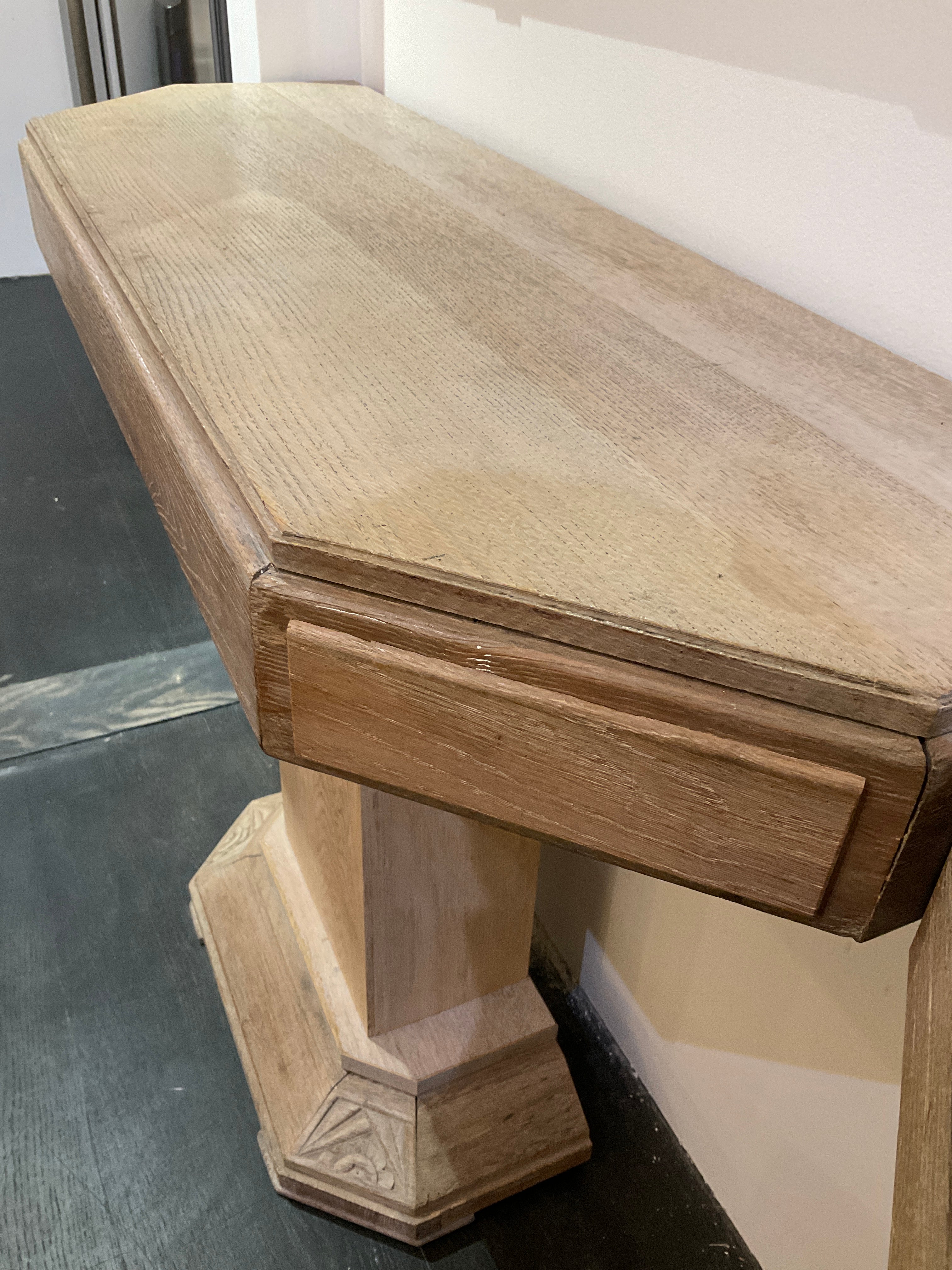 French 1940's Oak Console ( Pair available )