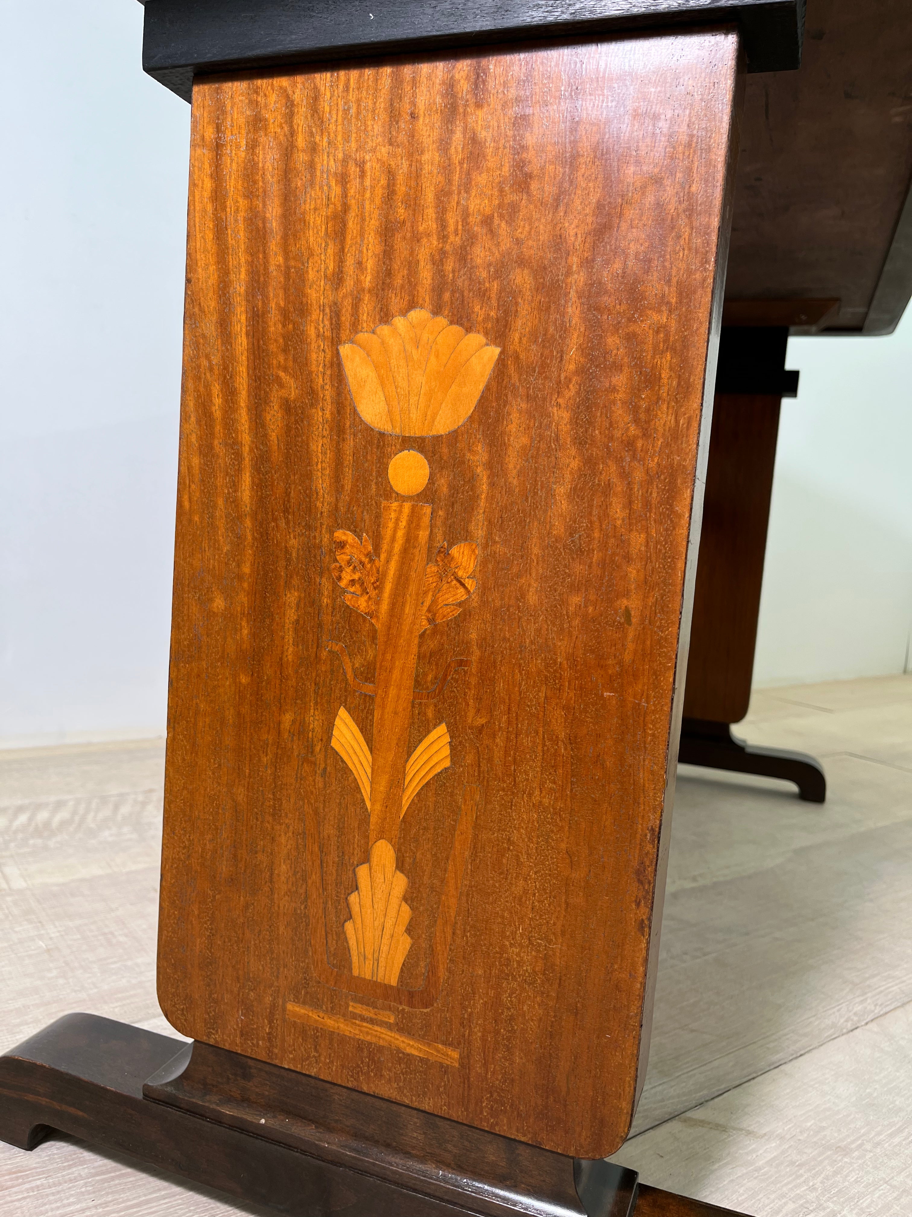 Swedish Grace 1930's Burl Console