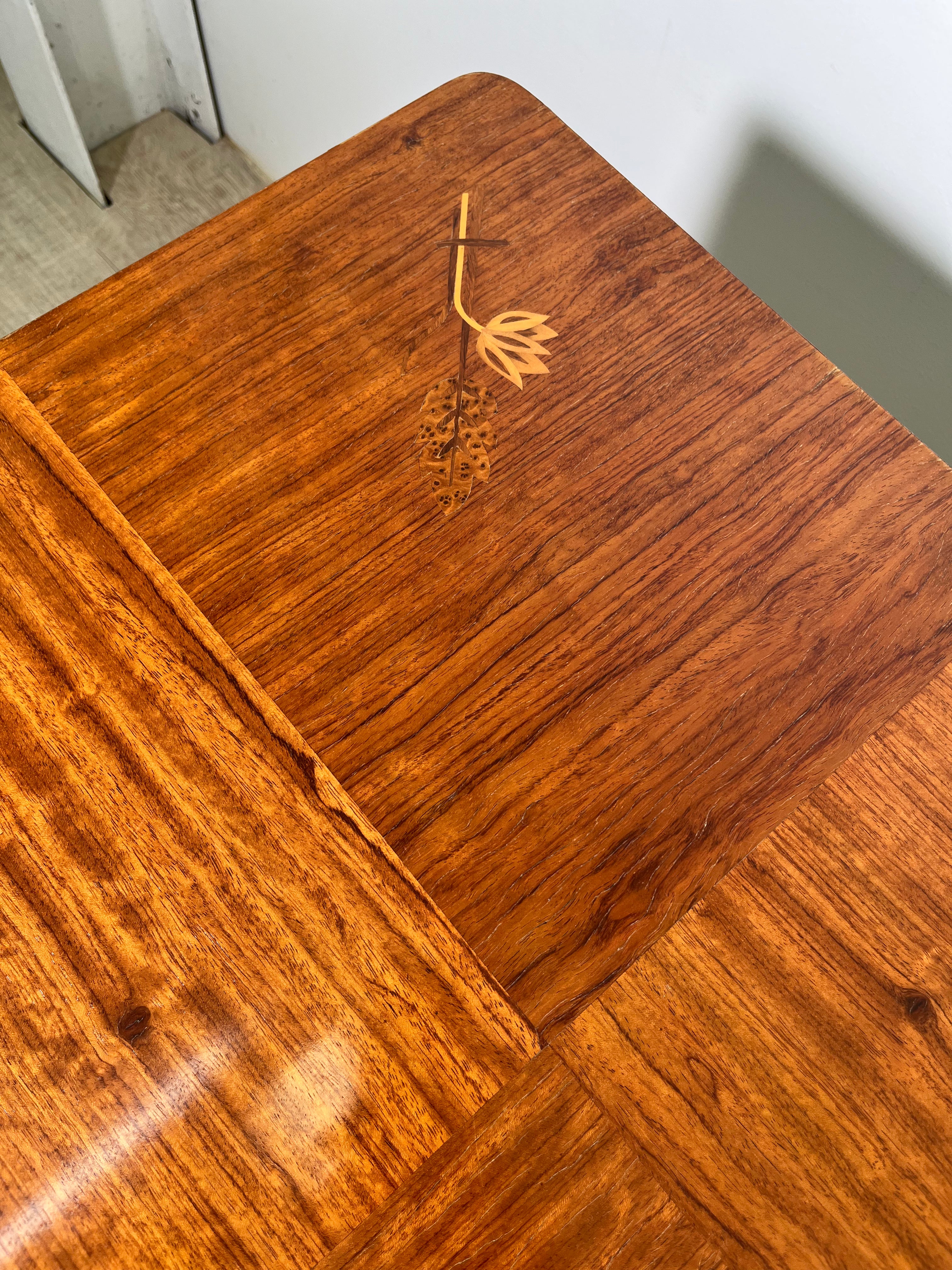 Swedish Grace 1930's Burl Console