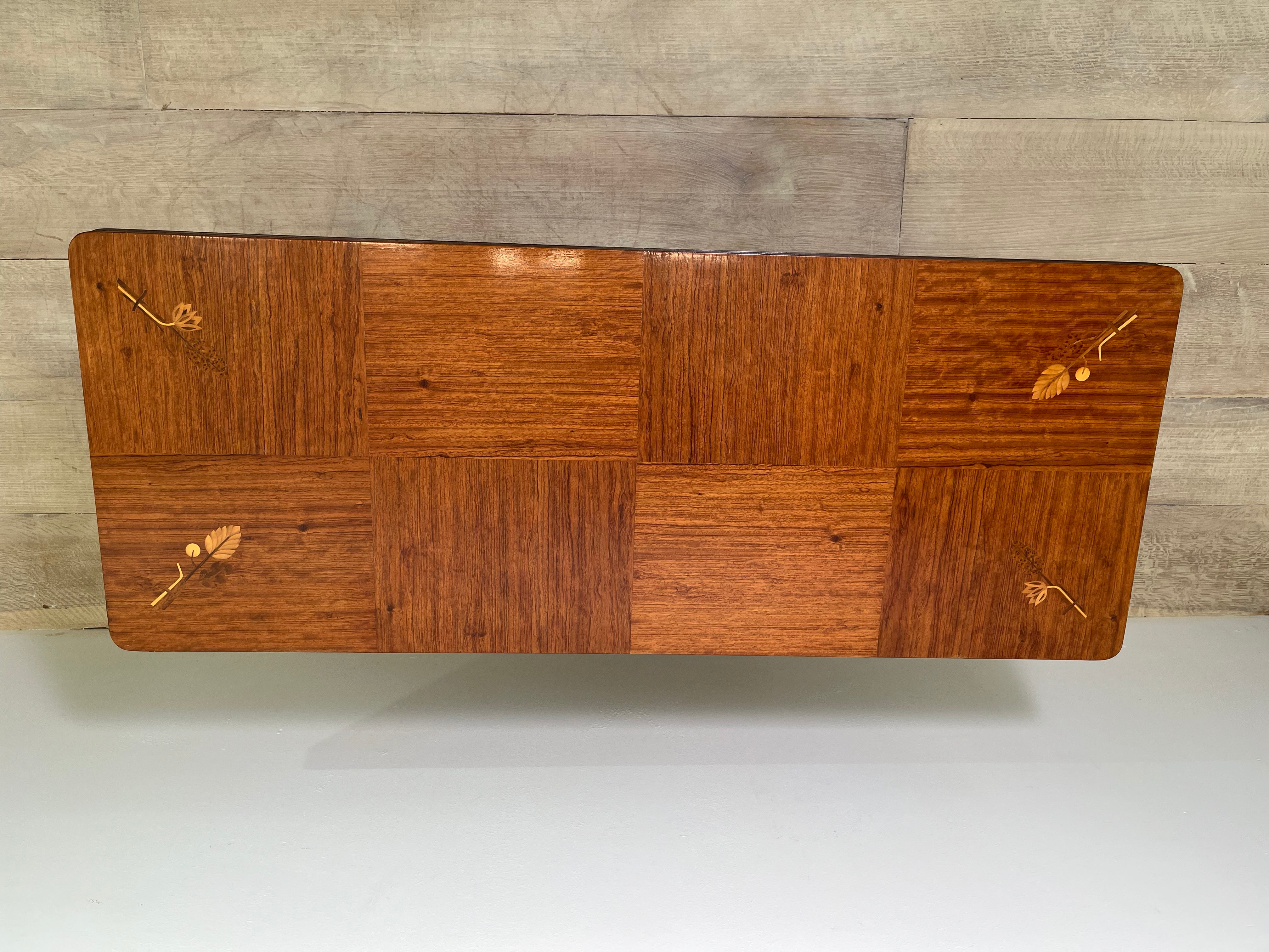 Swedish Grace 1930's Burl Console